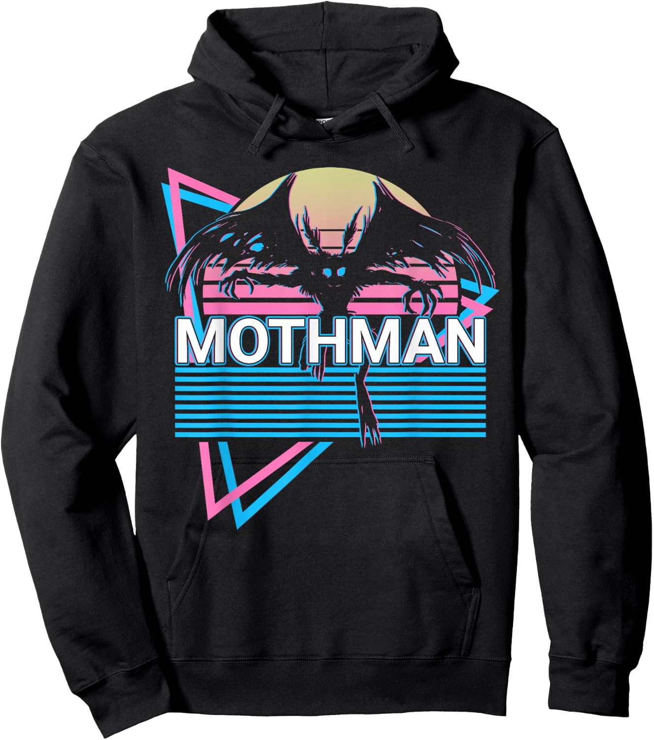 Mothman Cryptozoology Retro Kryptide Hoodie - Hoodie | Black