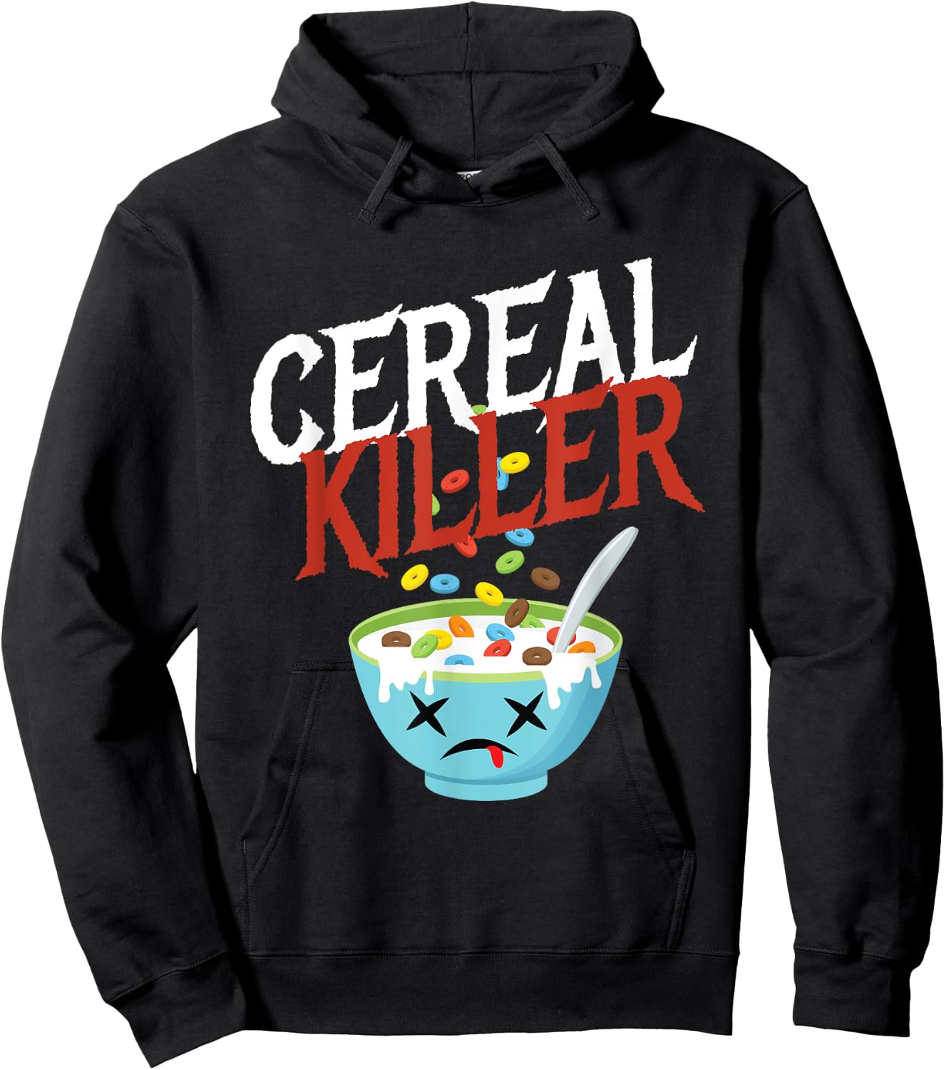 Cereal Killer I Costume Breakfast Cereal Halloween Party Hoodie - Hoodie | Black