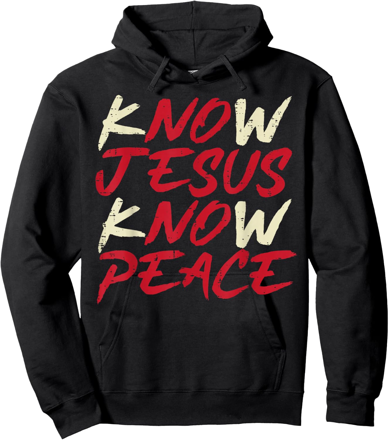 Know Jesus Know Peace God Faith Christian Men Women Kids Hoodie - Hoodie | Black