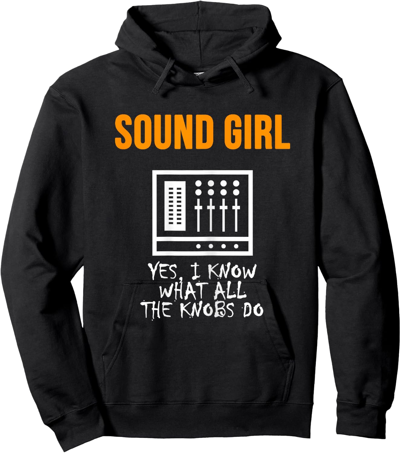 Audio Engineer Shirt Sound Girl Know All The Knobs Do Hoodie - Hoodie | Black