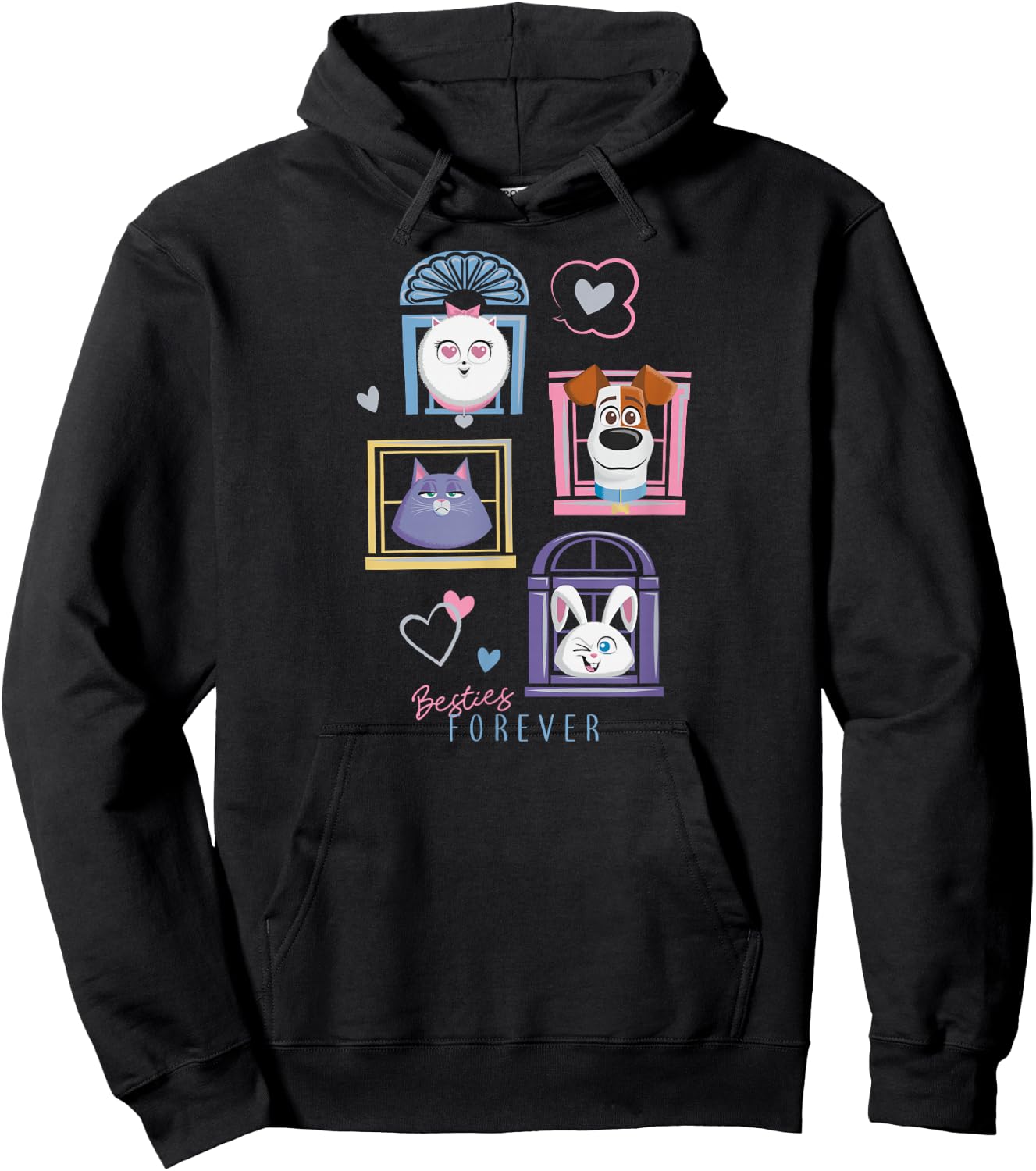 The Secret Life of Pets 2 Besties Forever Hoodie - Hoodie | Black