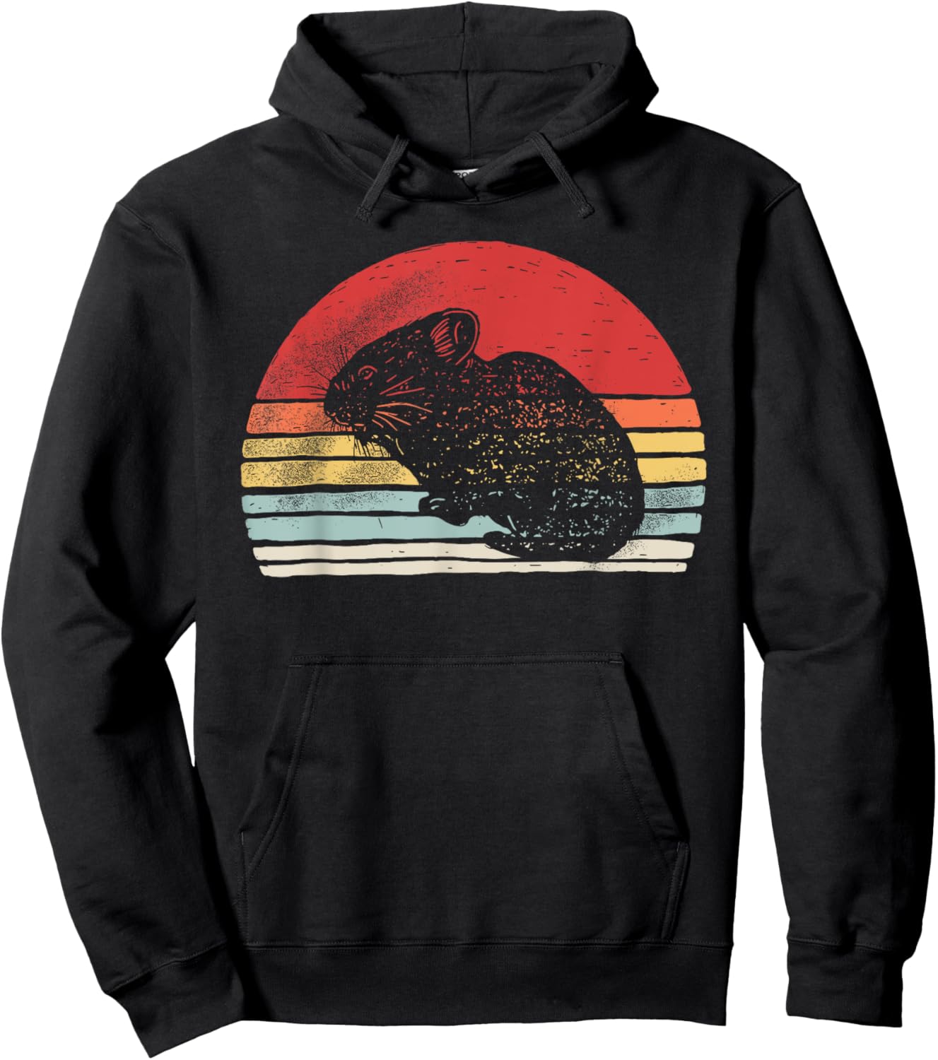 Catch Some Rays Vintage Retro Pika Hoodie - Hoodie | Black