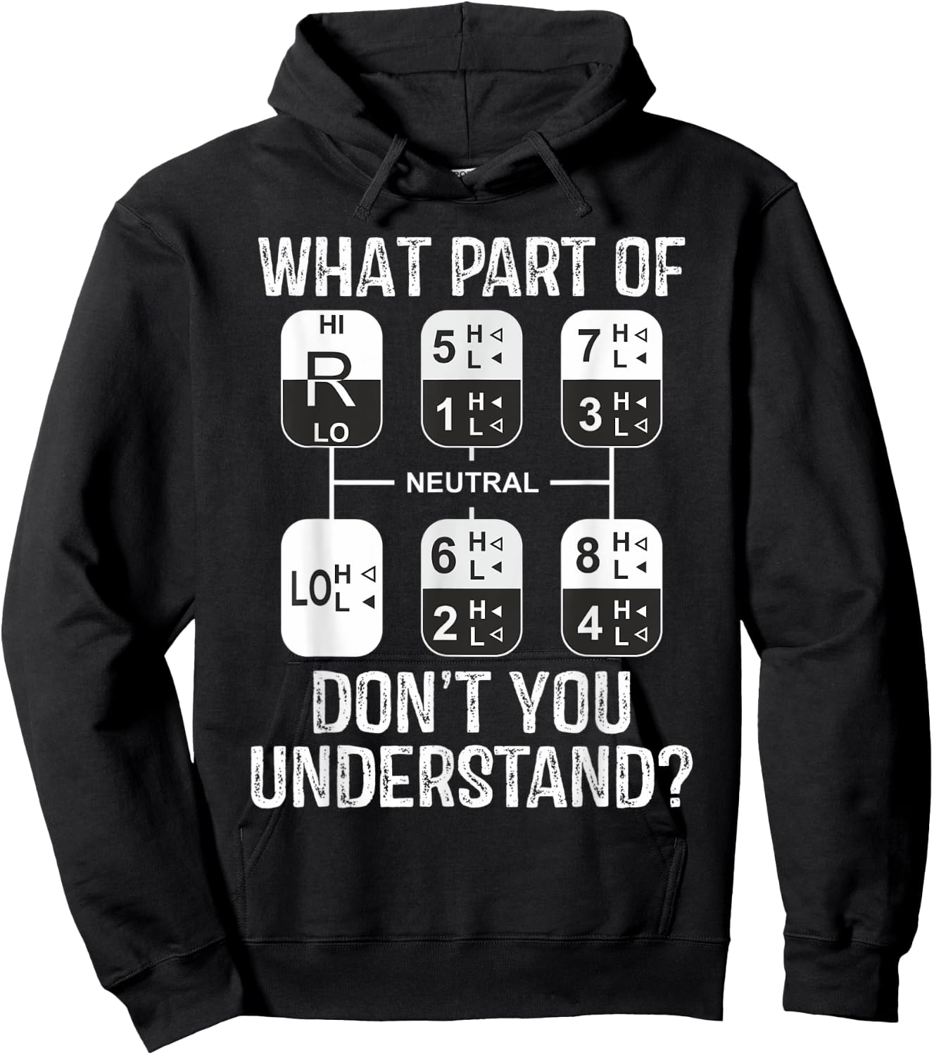 What Part Of Don't You Understand Funny Truck Driver Hoodie - Hoodie | Black