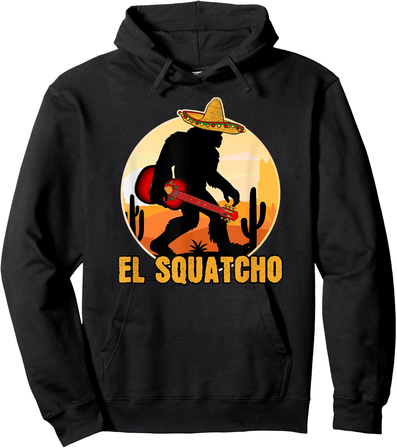El Squatcho Mexican Cinco de Mayo Sasquatch Hoodie - Hoodie | Black