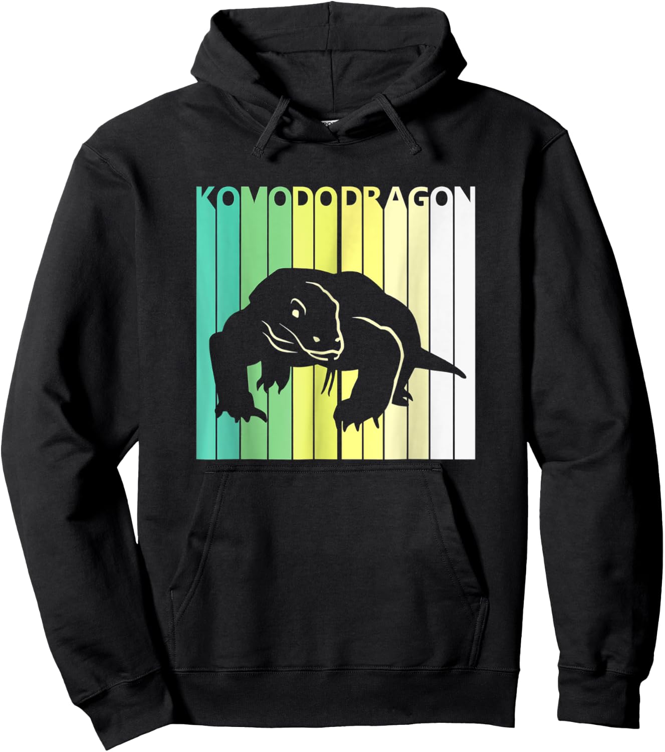 Wild Animal Komodo Dragon St Patrick's Day Hoodie - Hoodie | Black