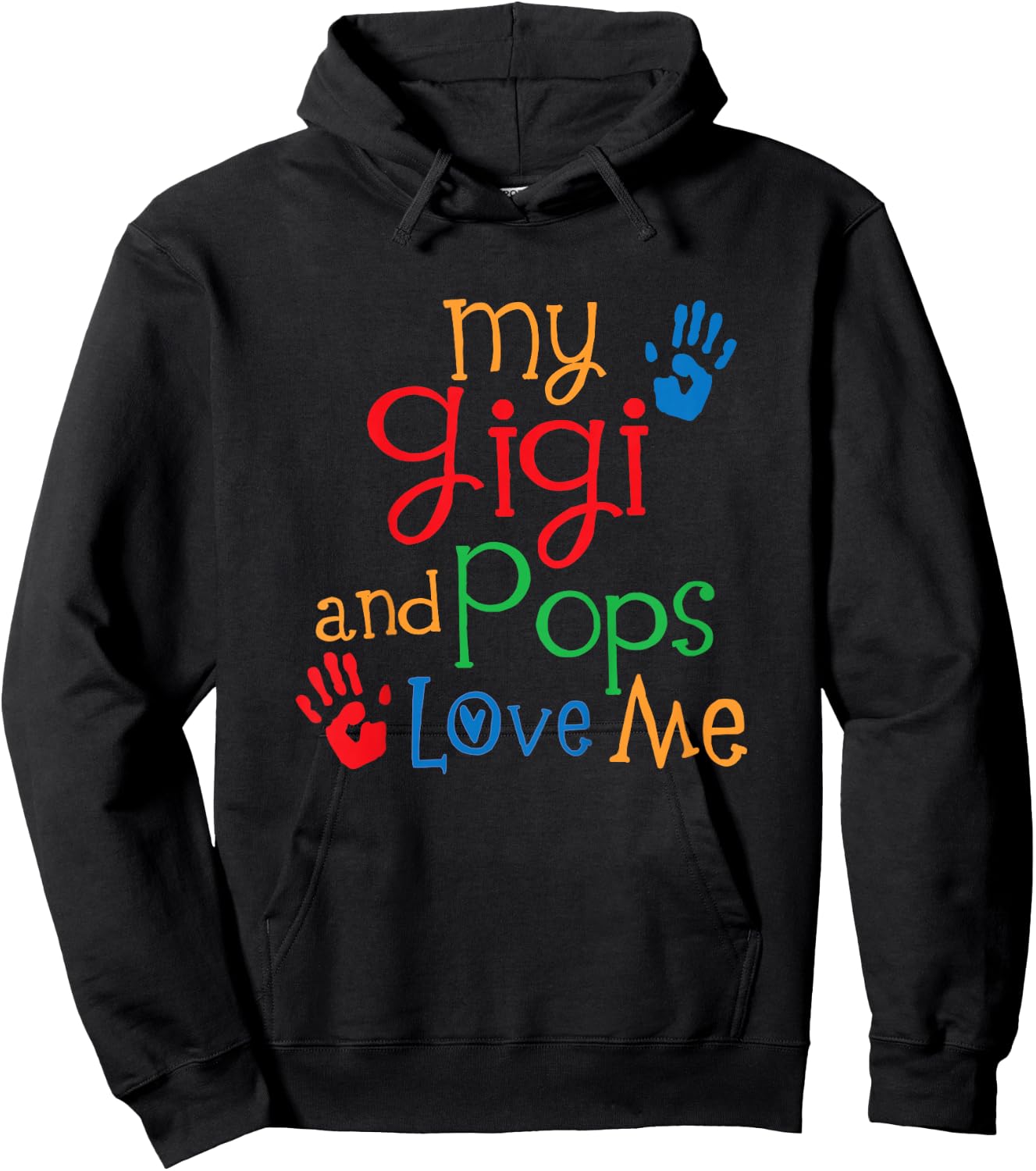 Kids My Gigi and Pops Love Me Hoodie - Hoodie | Black