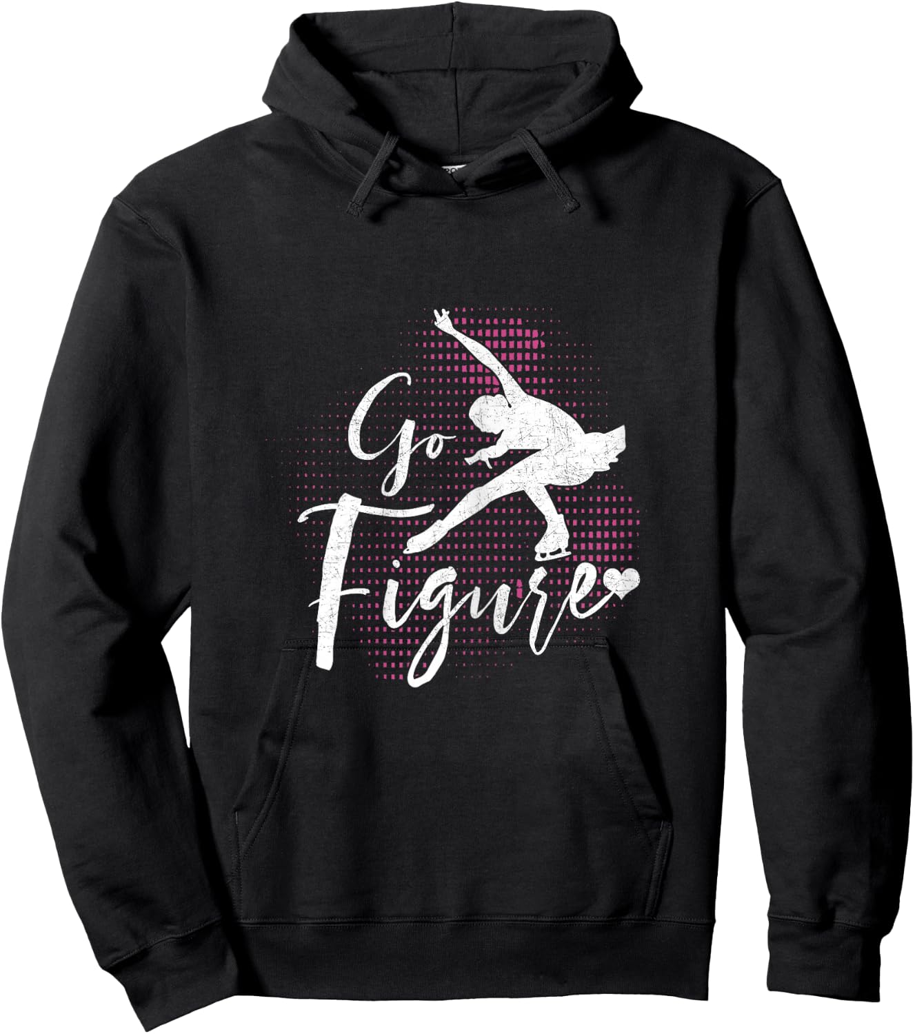 Funny Ice Skating Lover Graphic Women Girls Figure Skating Hoodie - Hoodie | Black