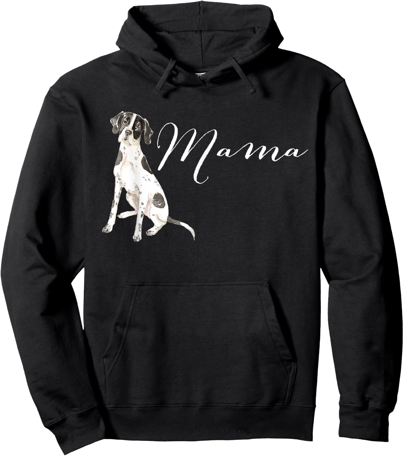 English Pointer Dog Mama Puppy Mommy Doggy Mother Mom Mum Hoodie - Hoodie | Black