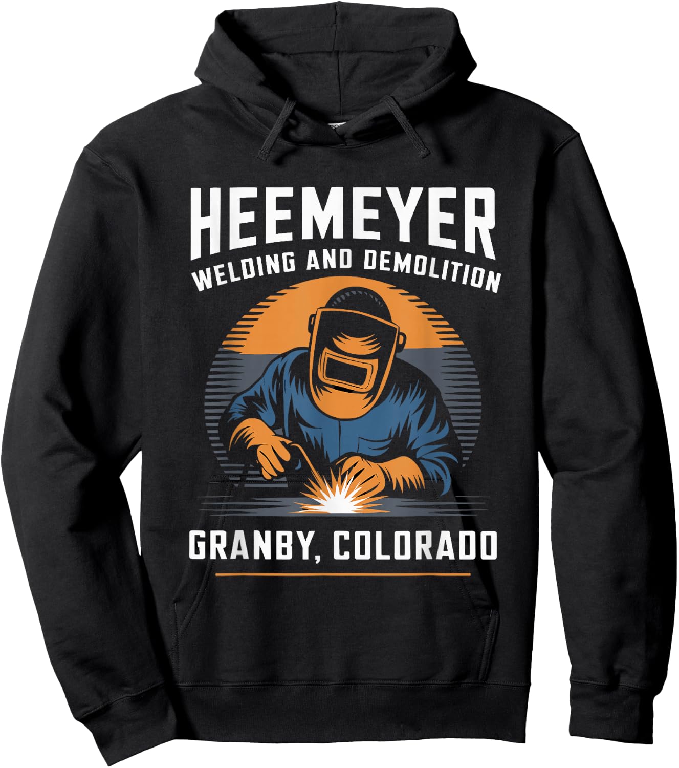 Cool Heemeyer Welding and Demolition Grandby Colorado Welder Hoodie - Hoodie | Black