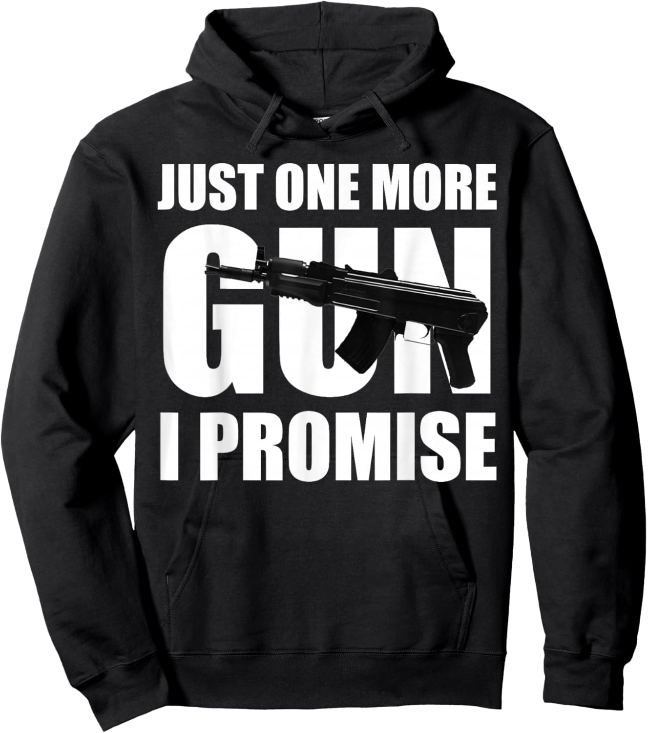 Just One More Gun I Promise Gift husband Hoodie - Hoodie | Black
