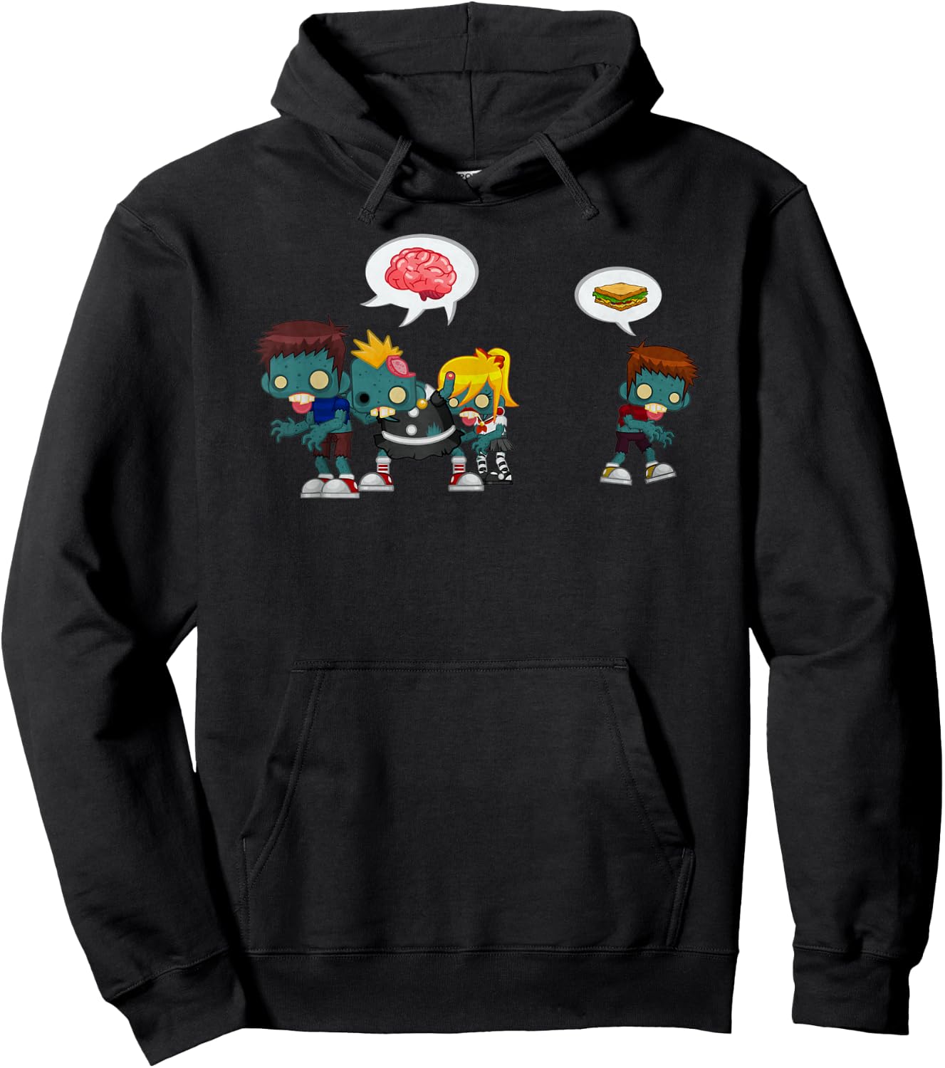 Zombie Just Wants A Sandwich Hoodie - Hoodie | Black