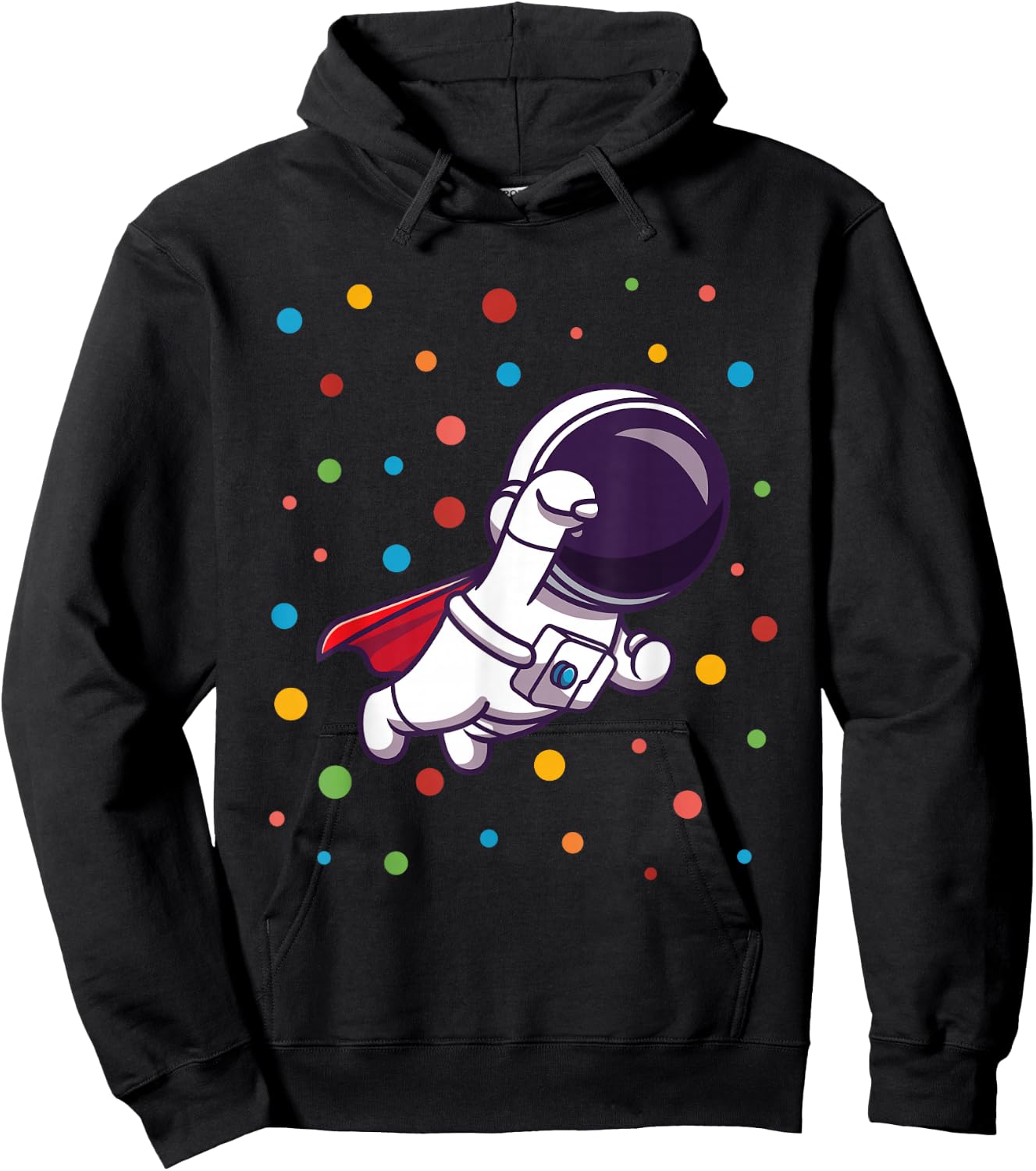 Dot Day Shirt Polka Dots Astronaut Kids Boys Youths Hoodie - Hoodie | Black