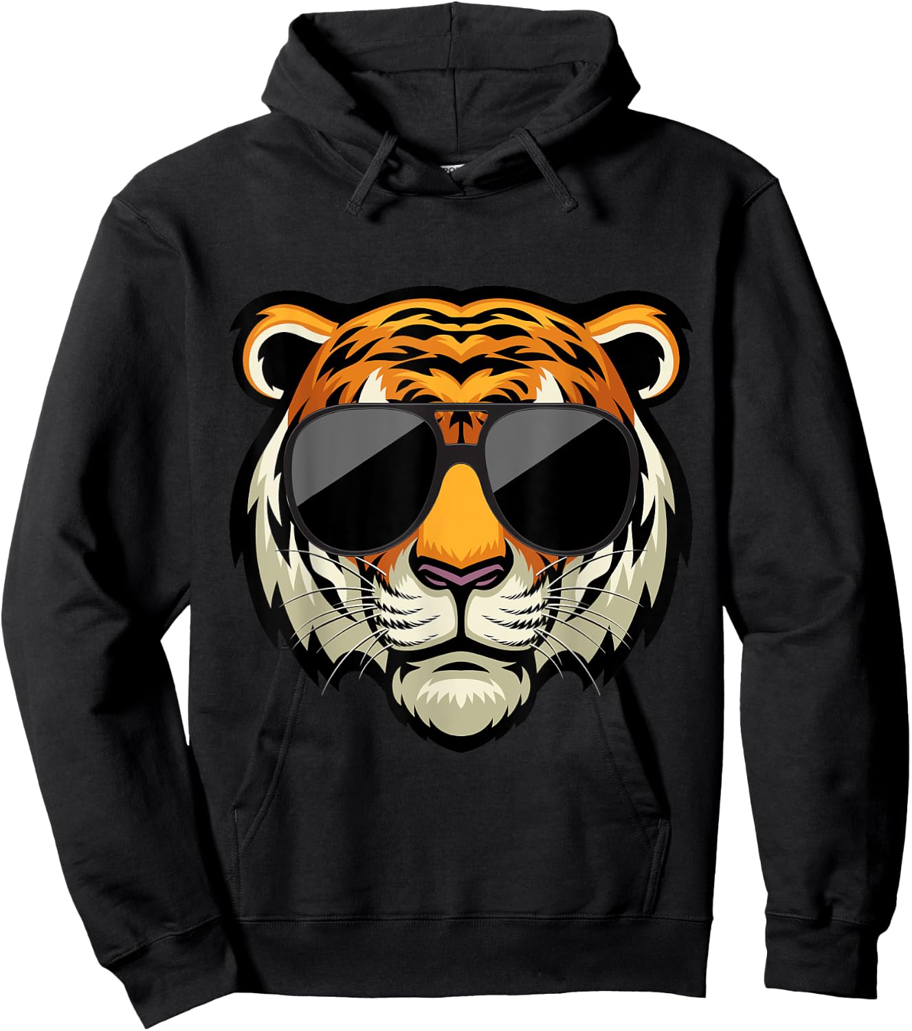 Cool Tiger Striped Animal Design Theme Party For Boys Girls Hoodie - Hoodie | Black