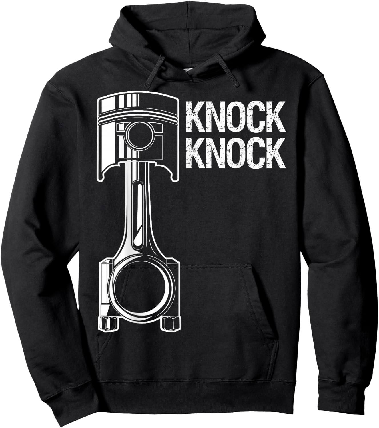 Funny Mechanic Knock Knock Car Lover T Shirt Gift Hoodie - Hoodie | Black