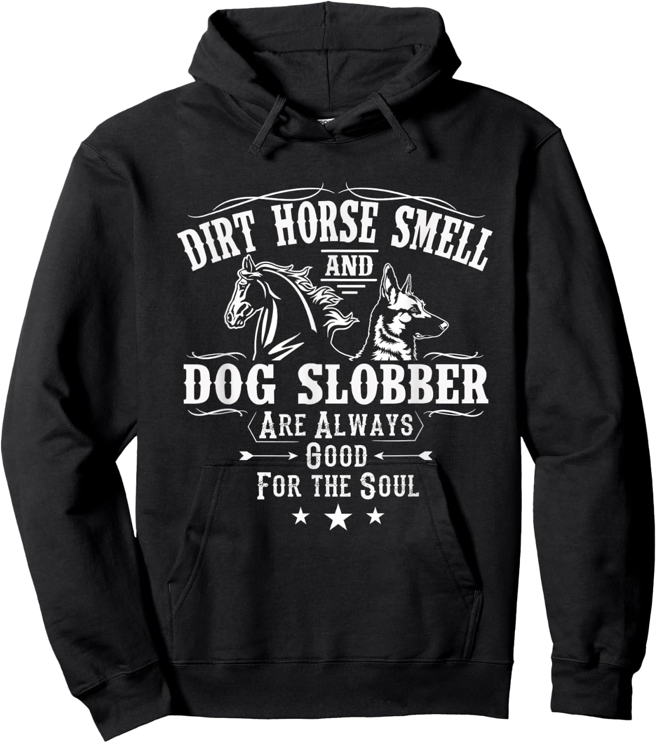 Dirt Horse Smell Dog Slobber Shirt Yes I Smell Like A Horse Women Hoodie - Hoodie | Black