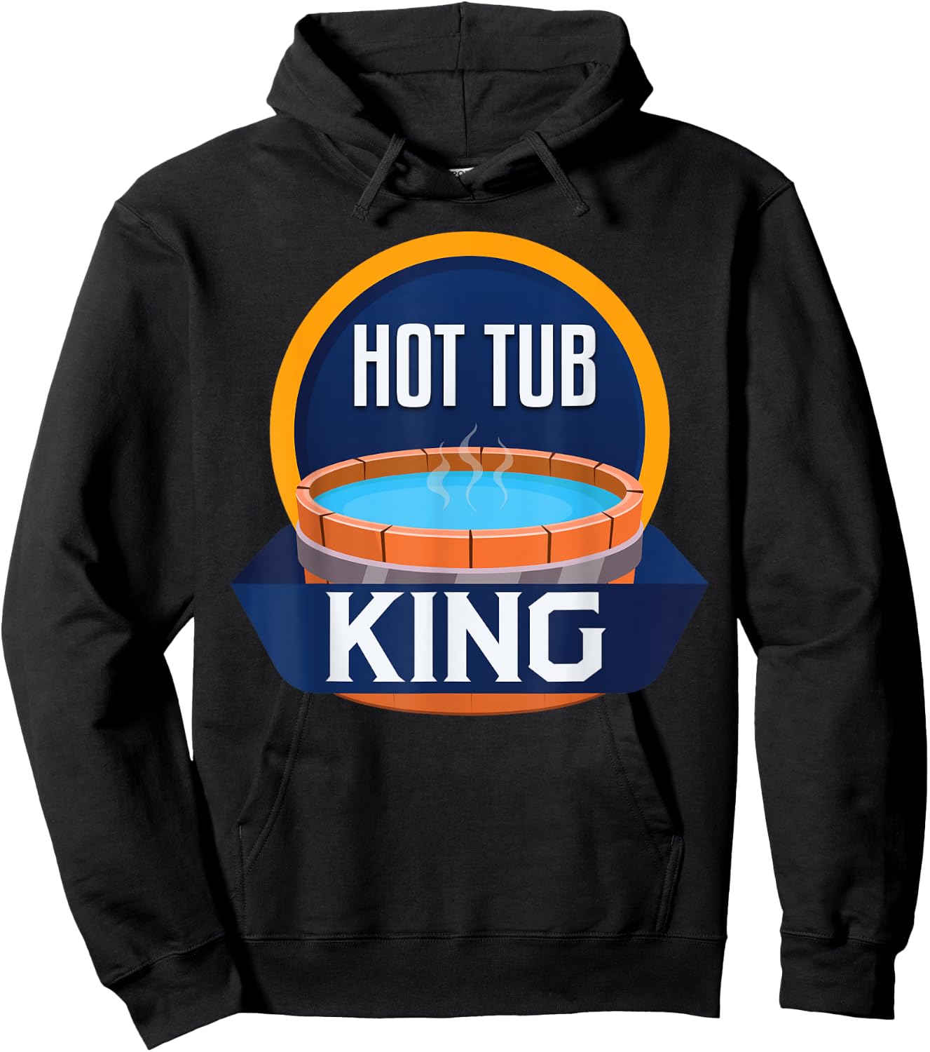 The Ultimate Hottubber Funny Hot Tub King Relax Spa Sauna Party Hot Water Bath Hoodie - Hoodie | Black