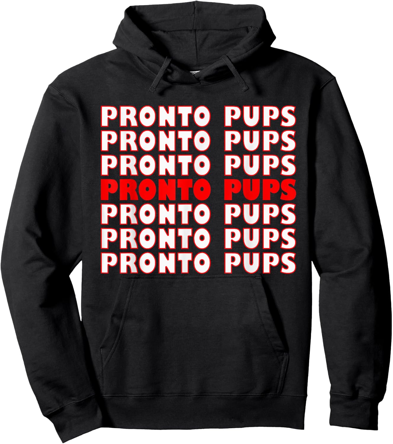 Pronto Pup Design Hoodie - Hoodie | Black