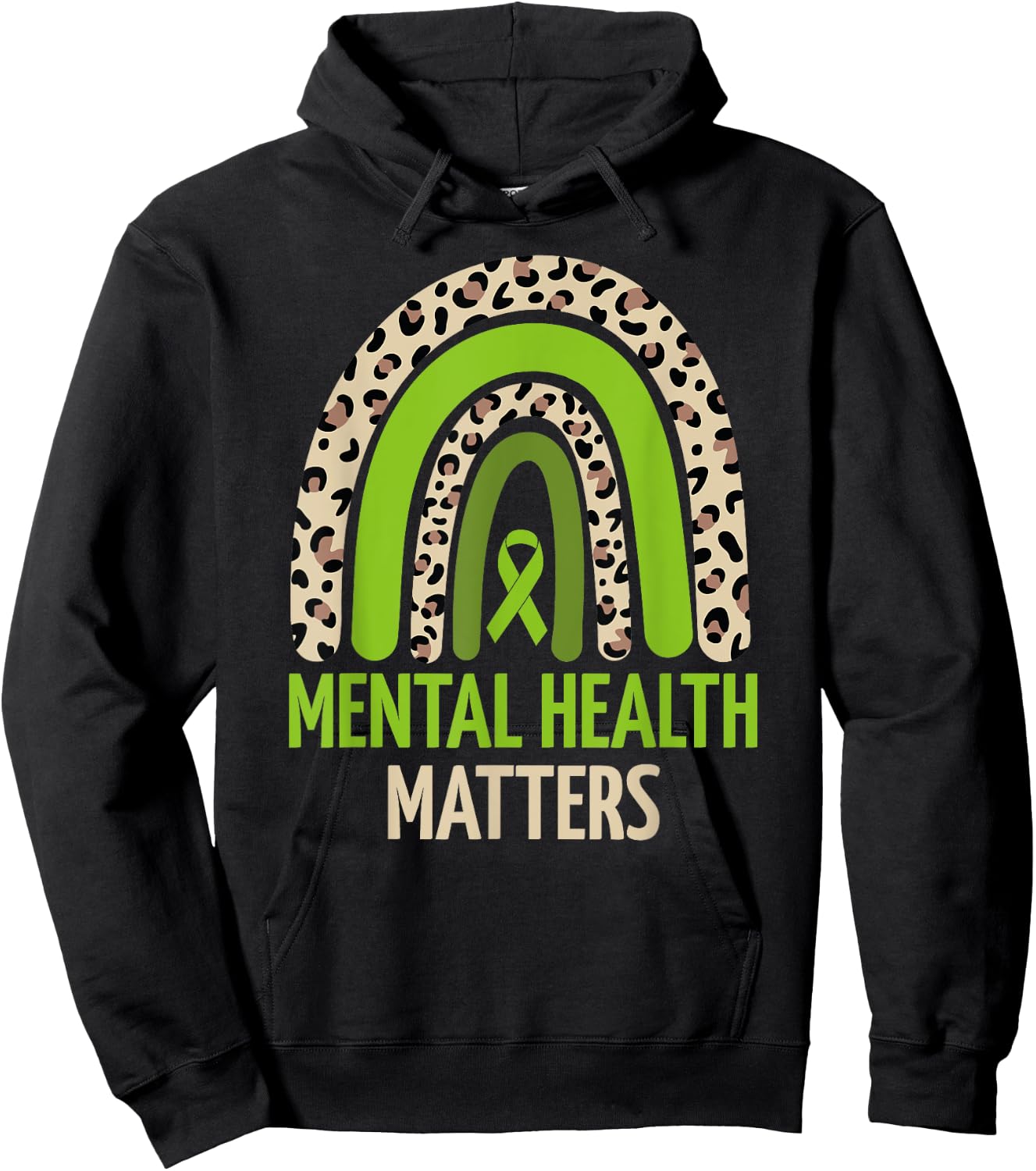 Mental Health Matters Men Women Kids Mental Health Awareness Hoodie - Hoodie | Black