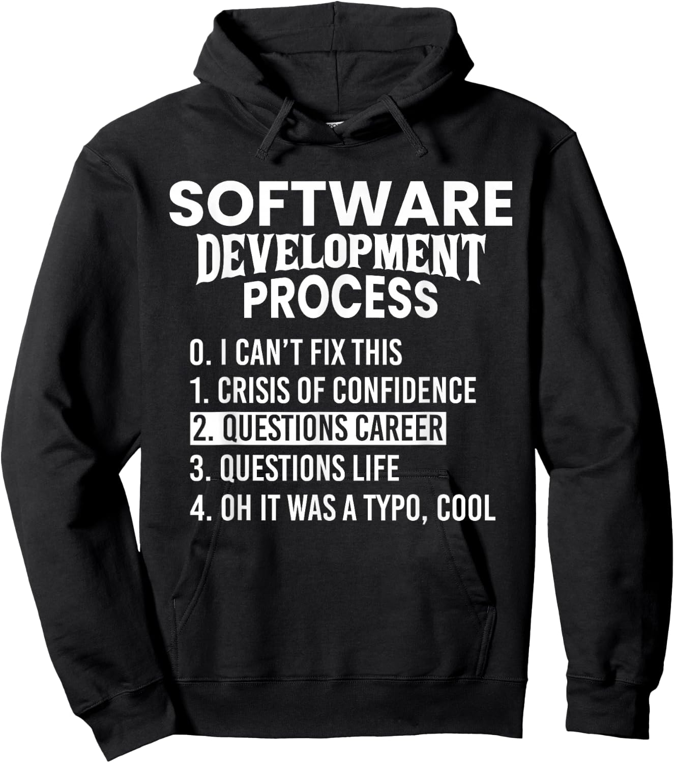 Software Development Process Python Coding and Design Hoodie - Hoodie | Black