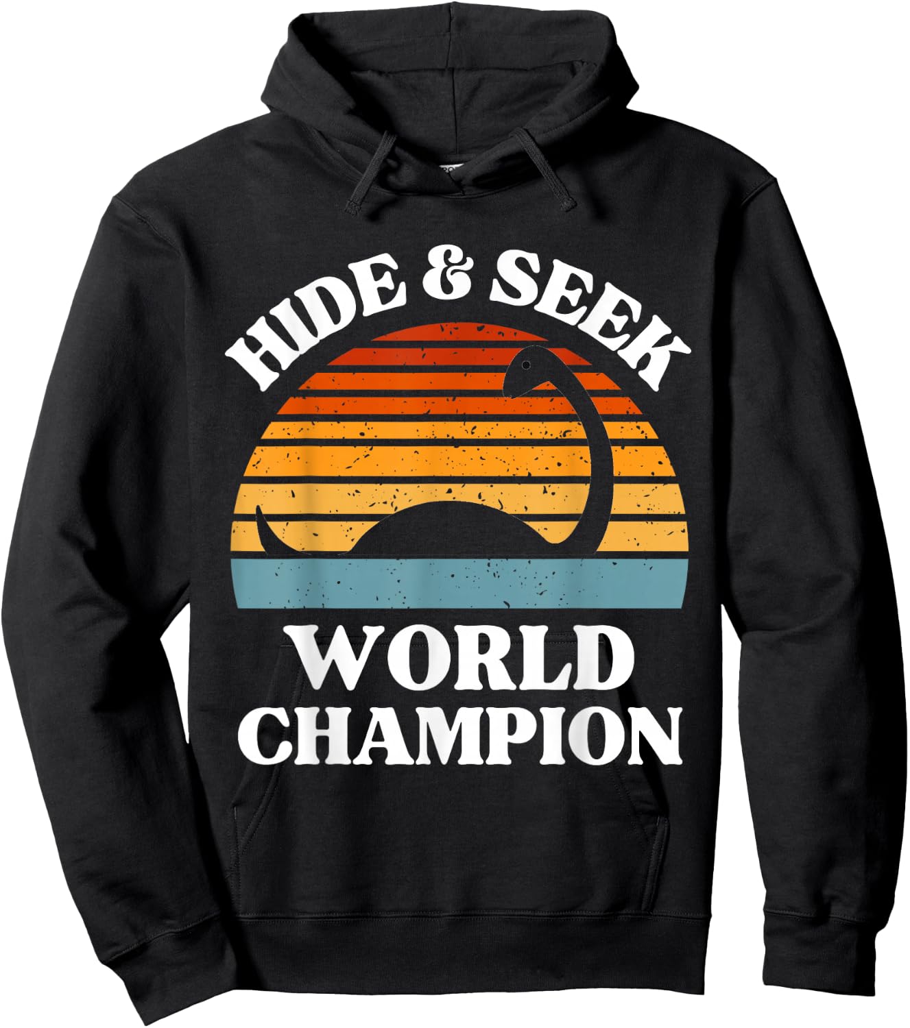 Loch Ness Monster Hide and Seek World Champion Nessie Hoodie - Hoodie | Black