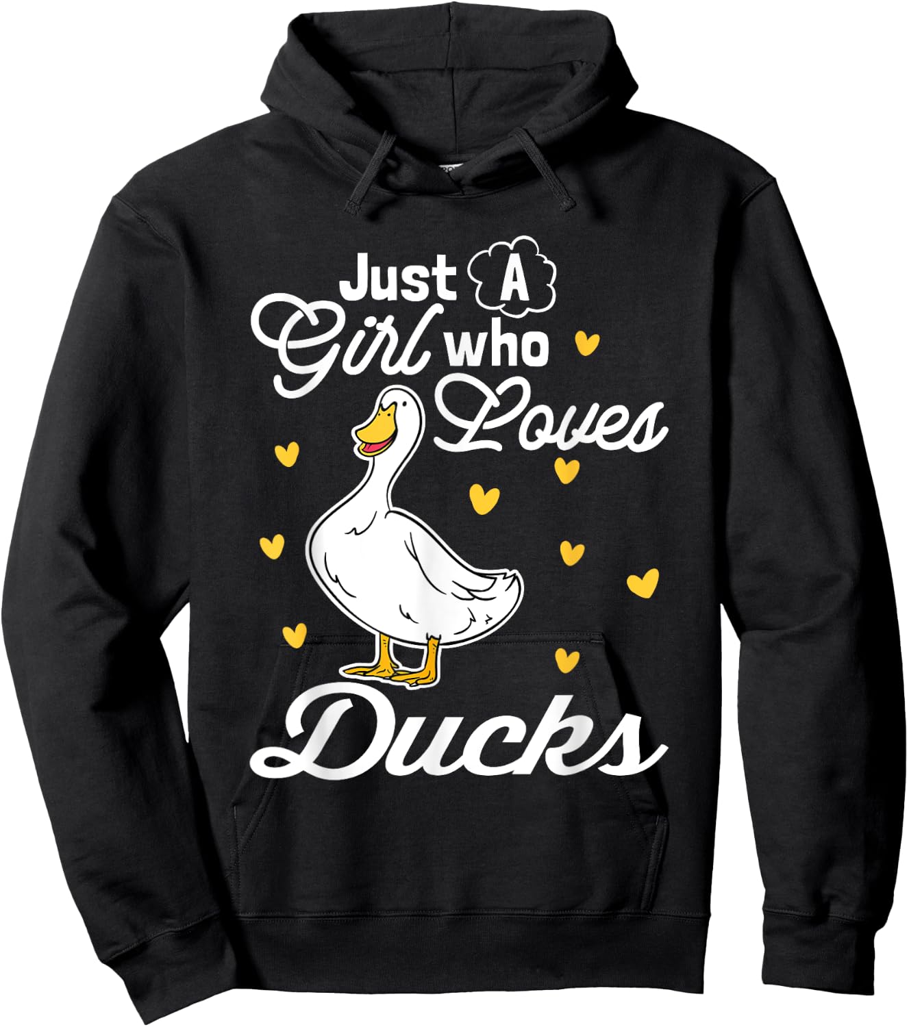 Just A Girl Who Loves Ducks Hoodie - Hoodie | Black