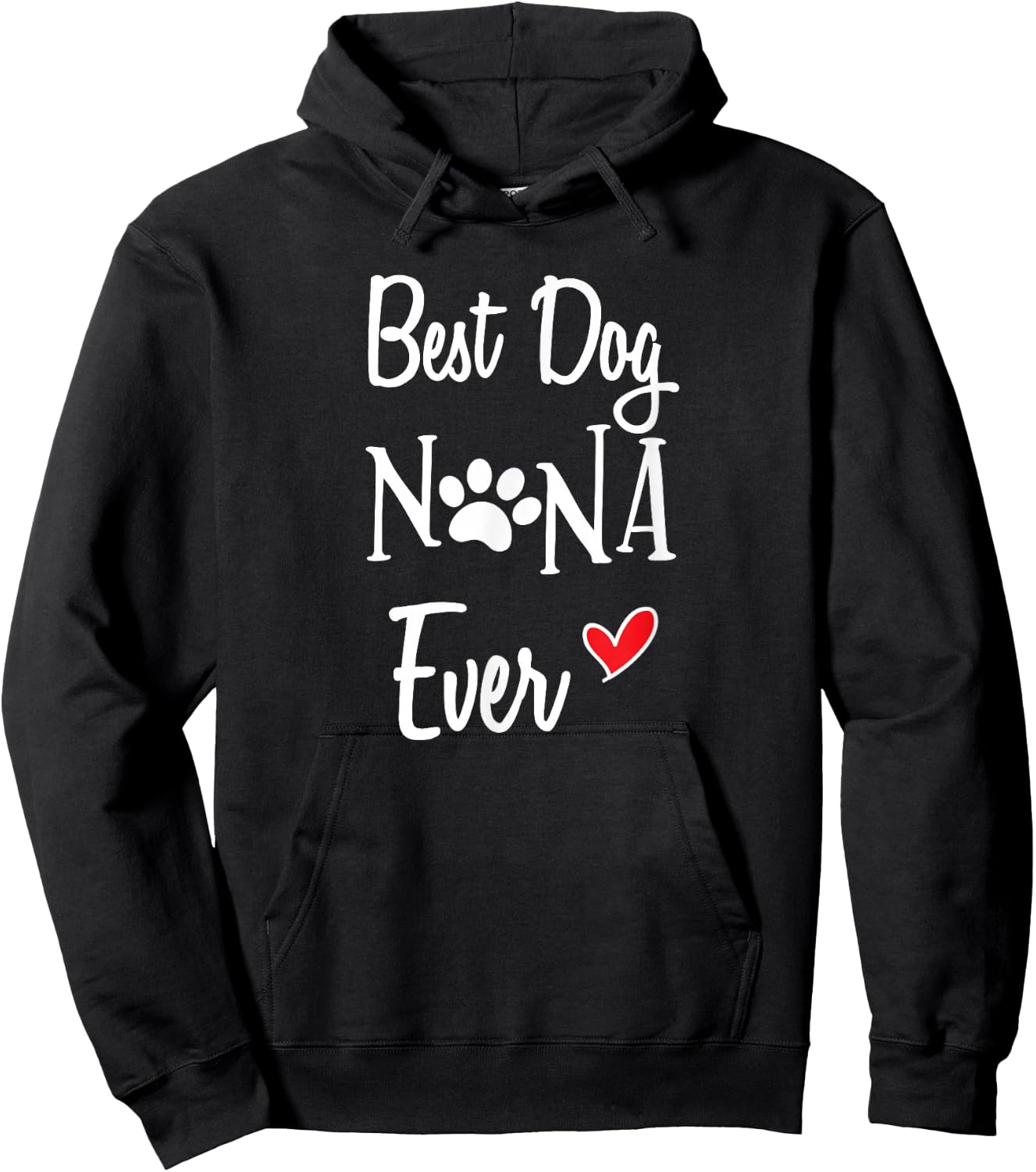 Cute Best Dog Nana Ever Shirt Dog Grandma Dog Nana Gift Hoodie - Hoodie | Black