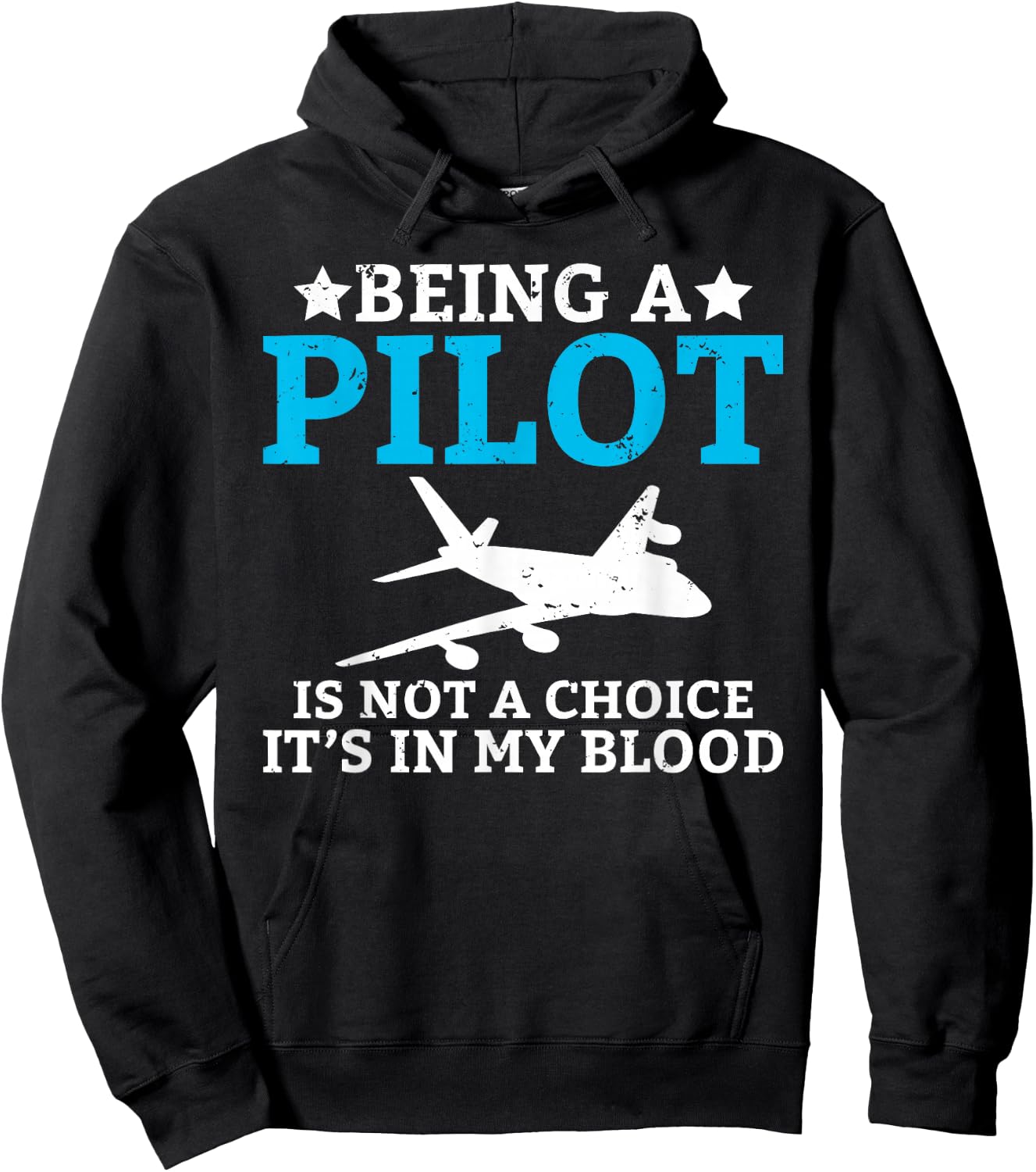 Being a pilot is no choice, it is in the blood proud pilot Hoodie - Hoodie | Black