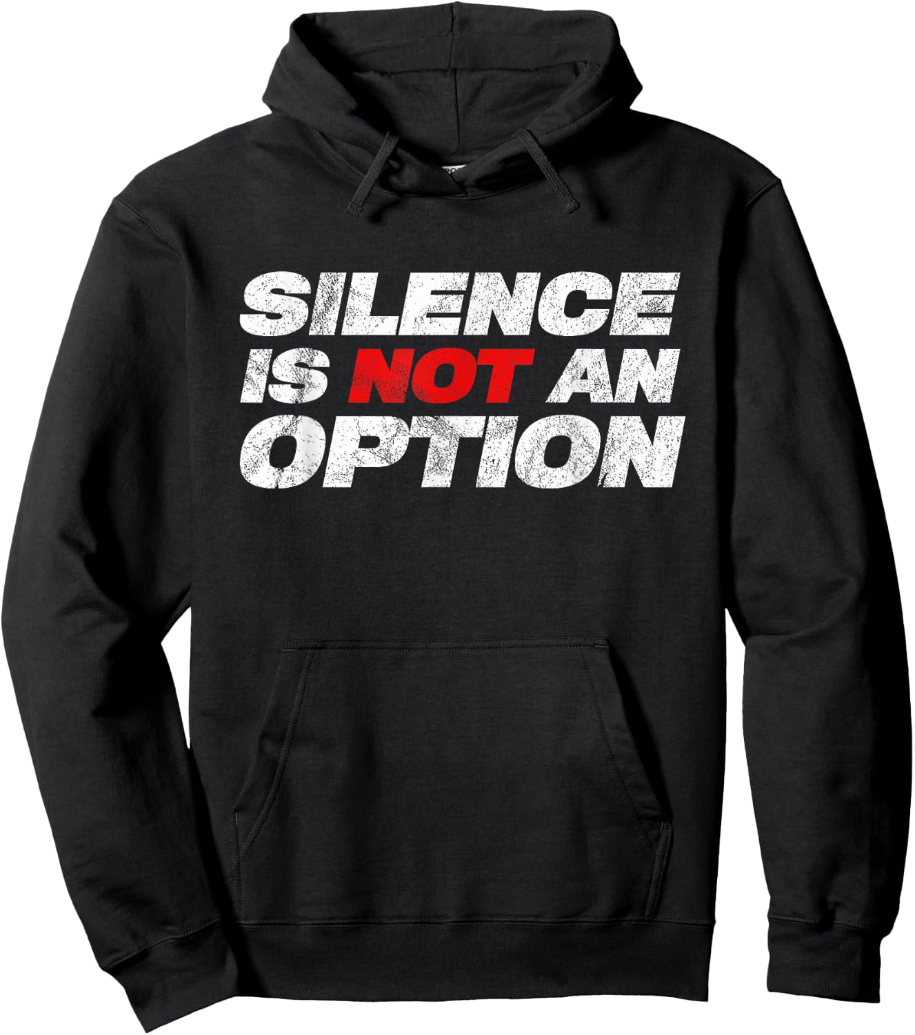 Silence Is Not An Option Black Lives Matter DACA Protest Hoodie - Hoodie | Black