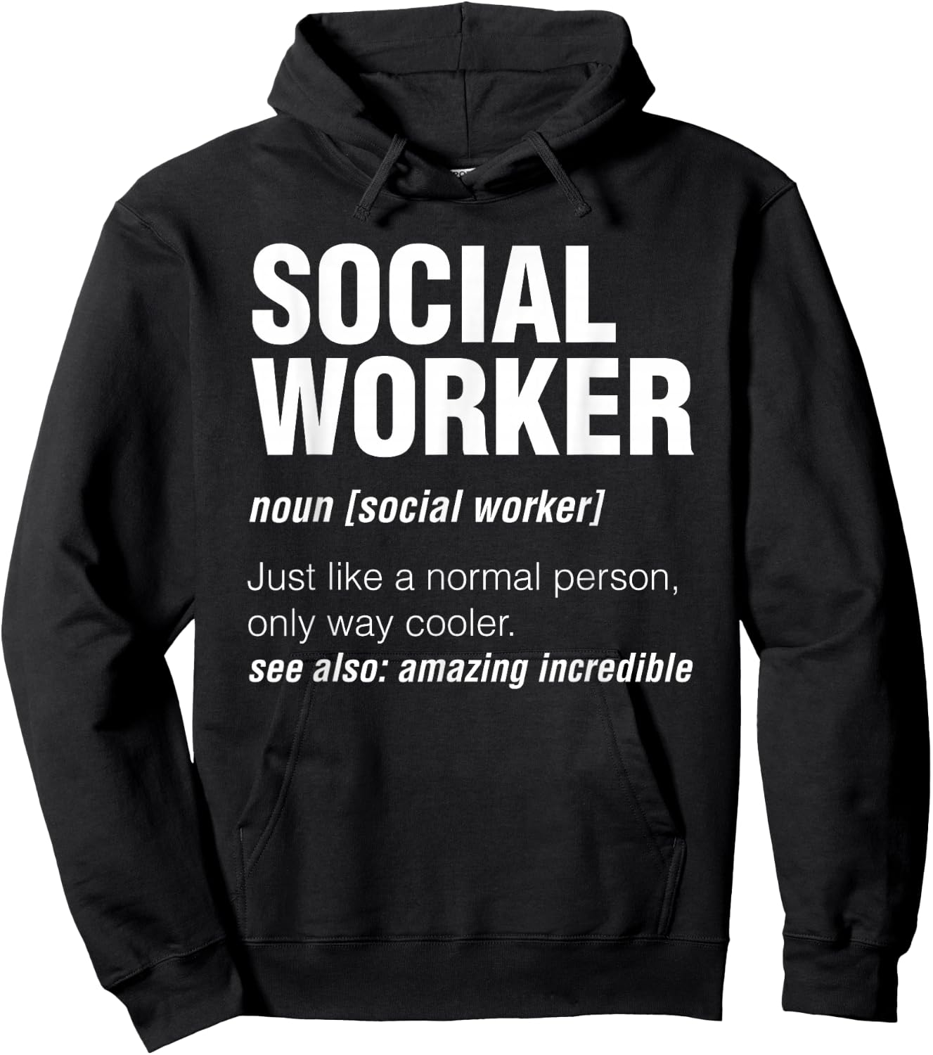 Definition Social Worker Hoodie - Hoodie | Black