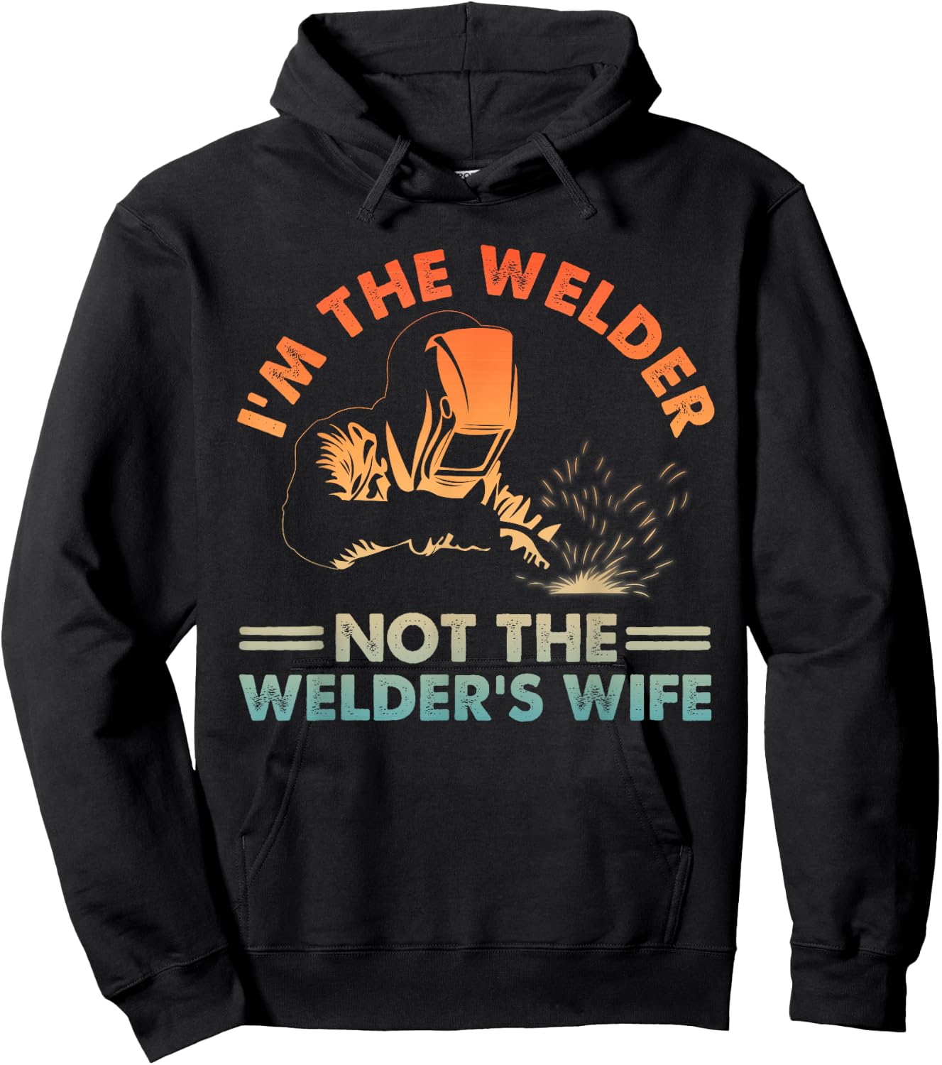 Funny Welding Art Wife Girls Welding Female Welder Hoodie - Hoodie | Black