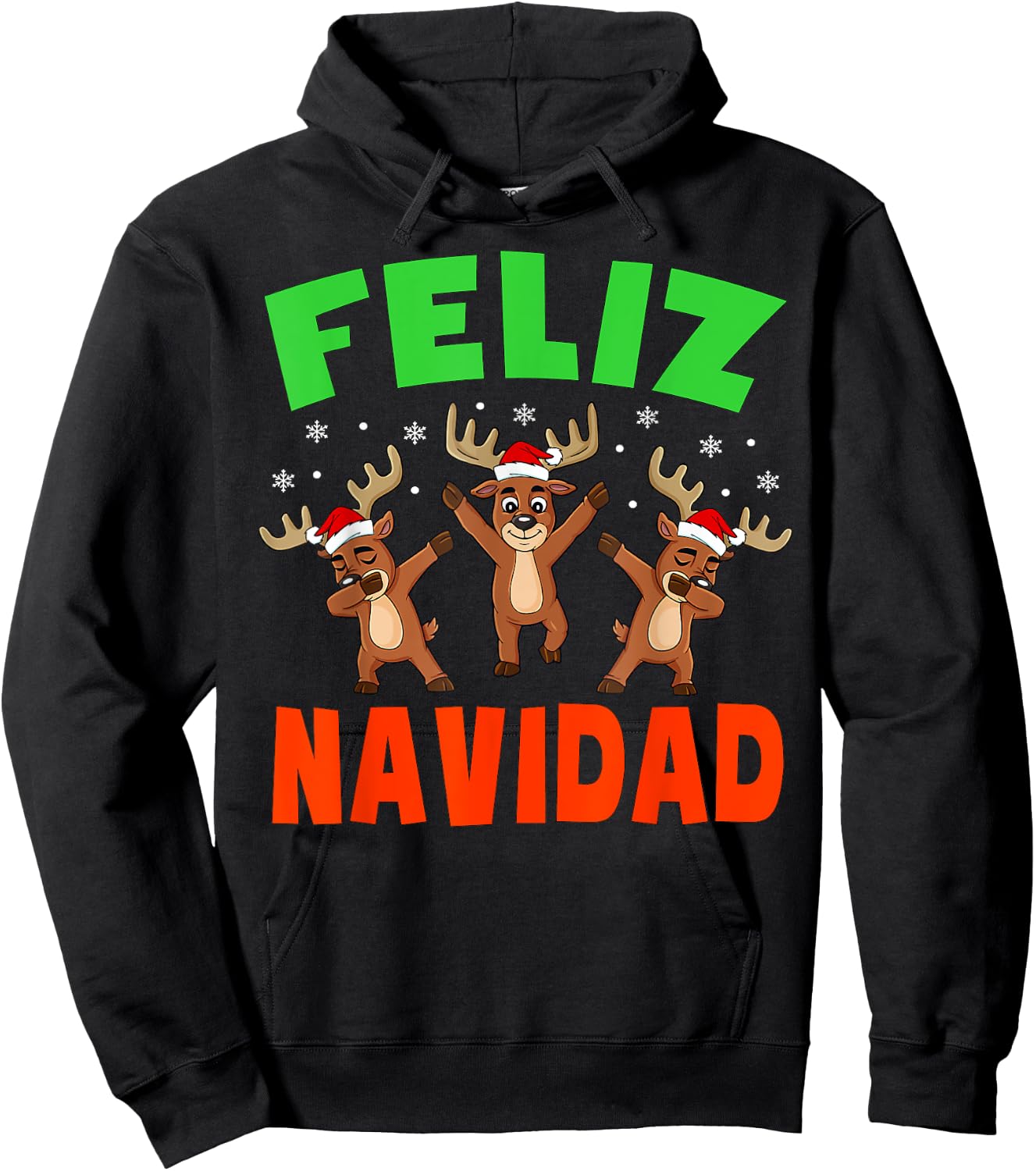 Feliz Navidad Shirt Kids Family Christmas Pajamas Men Women Hoodie - Hoodie | Black
