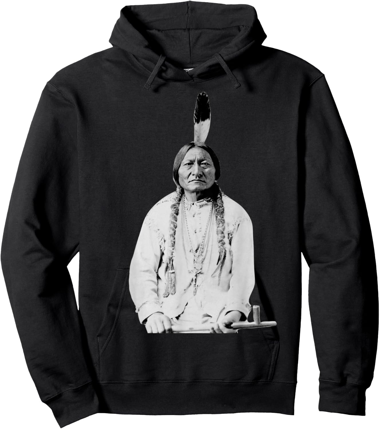 Sitting Bull Native American Indian Chief Lakota Sioux Gift Hoodie - Hoodie | Black