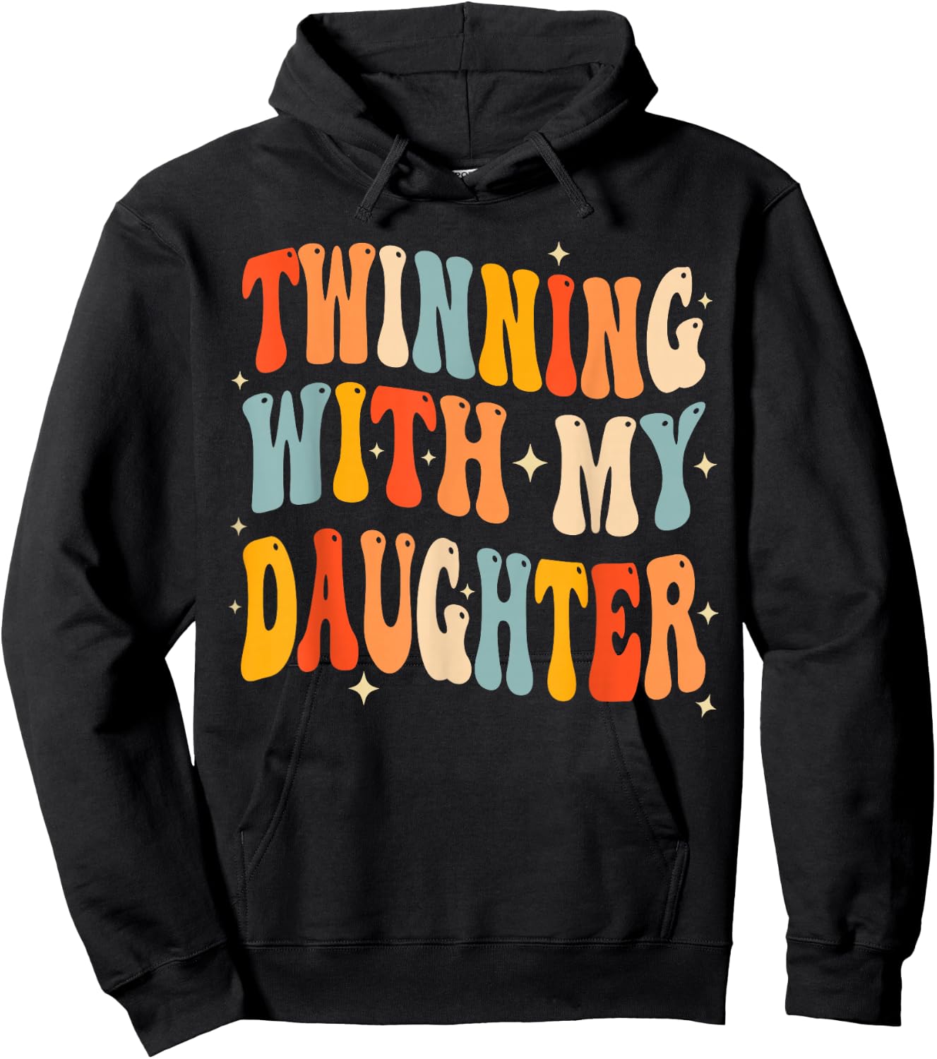 Twinning with My Daughter Mom Twin Matching Mom and Daughter Hoodie - Hoodie | Black