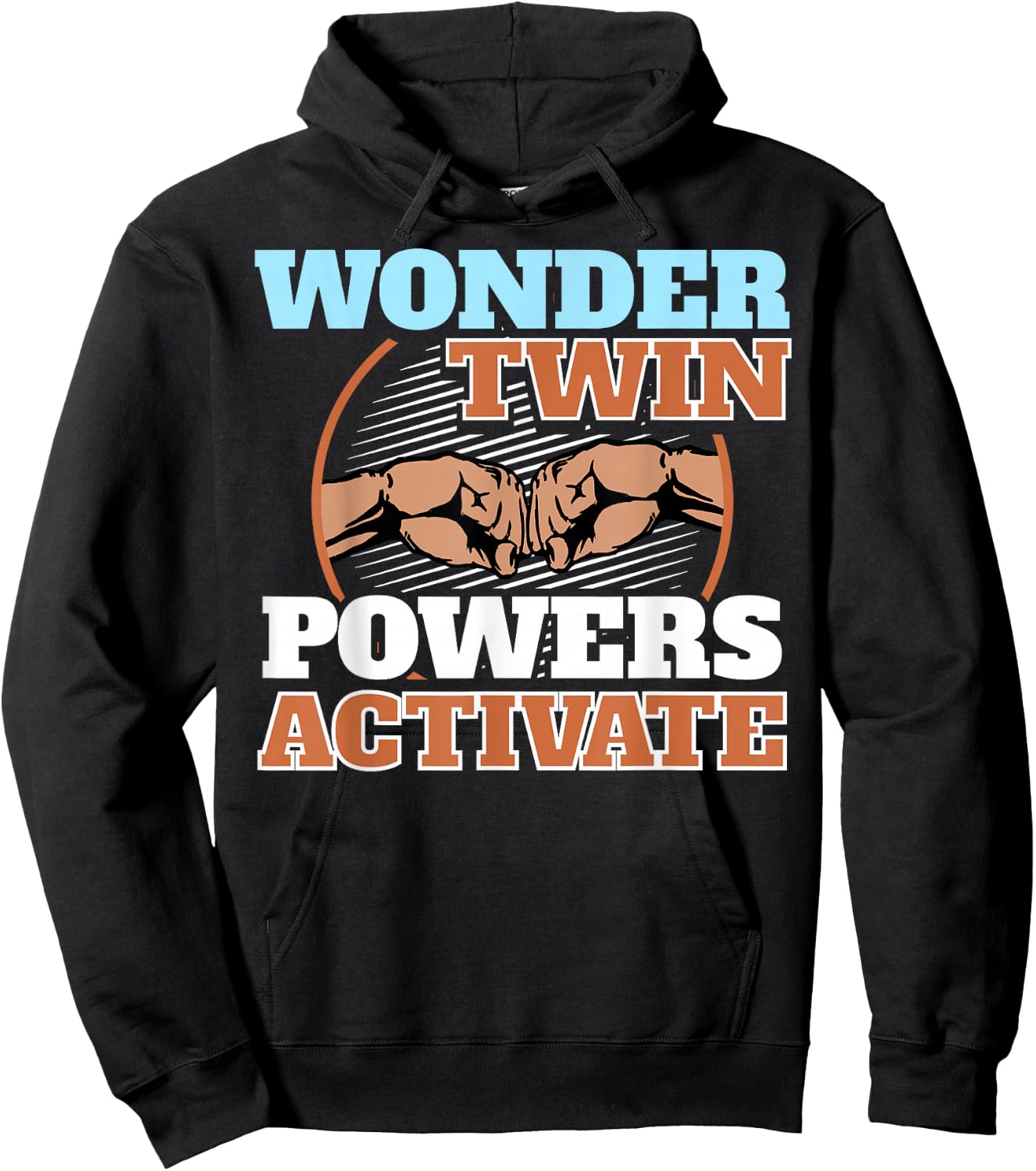 Wonder Twin Power Activated design, Sibling design Hoodie - Hoodie | Black