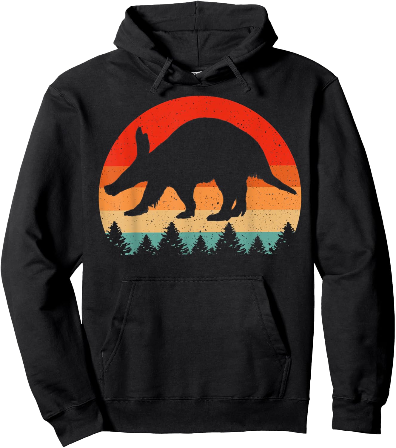 Vintage Retro Aardvark Animal Lover Aardvark Hoodie - Hoodie | Black