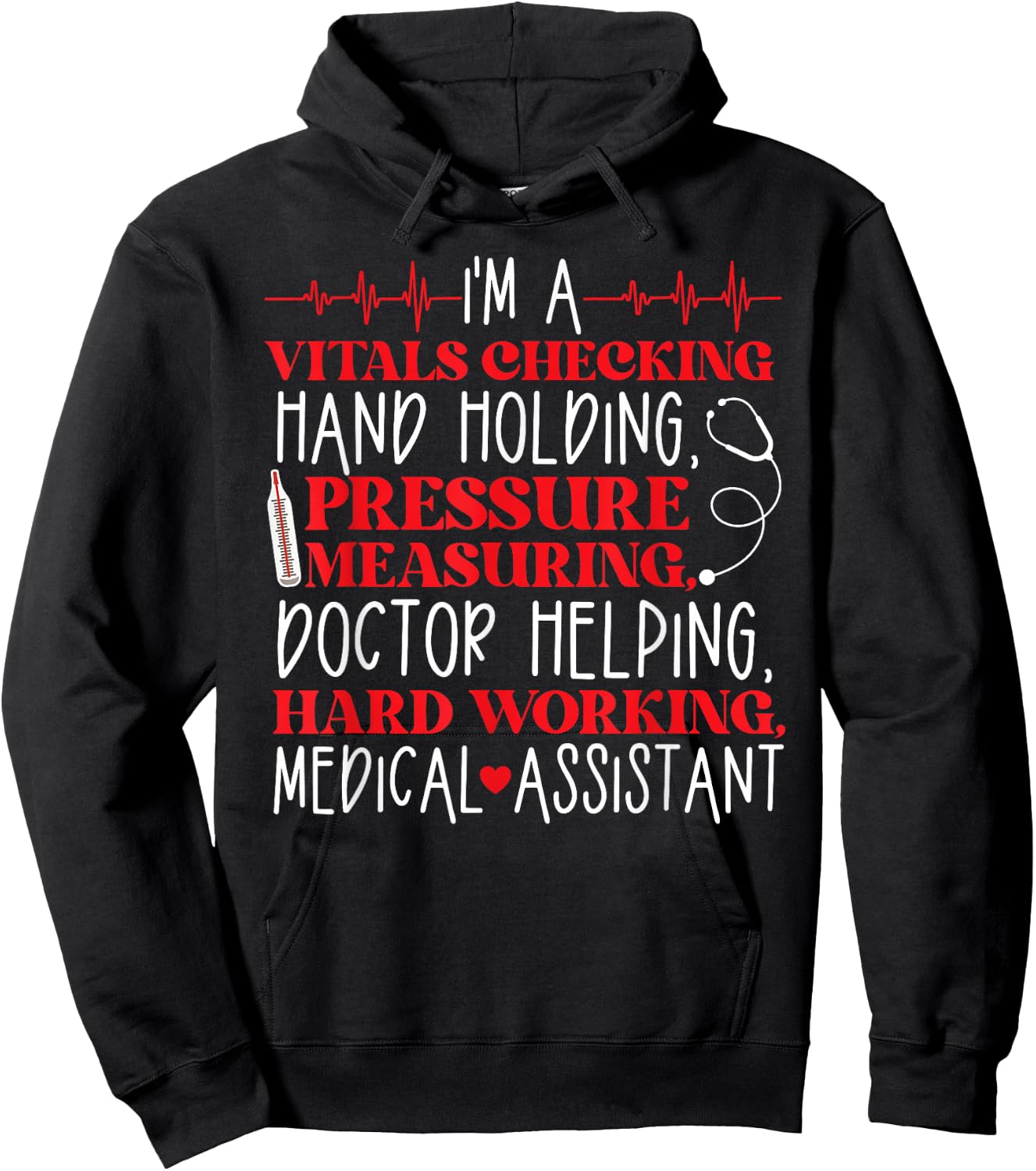 Certified Medical Assistant CMA Hoodie - Hoodie | Black
