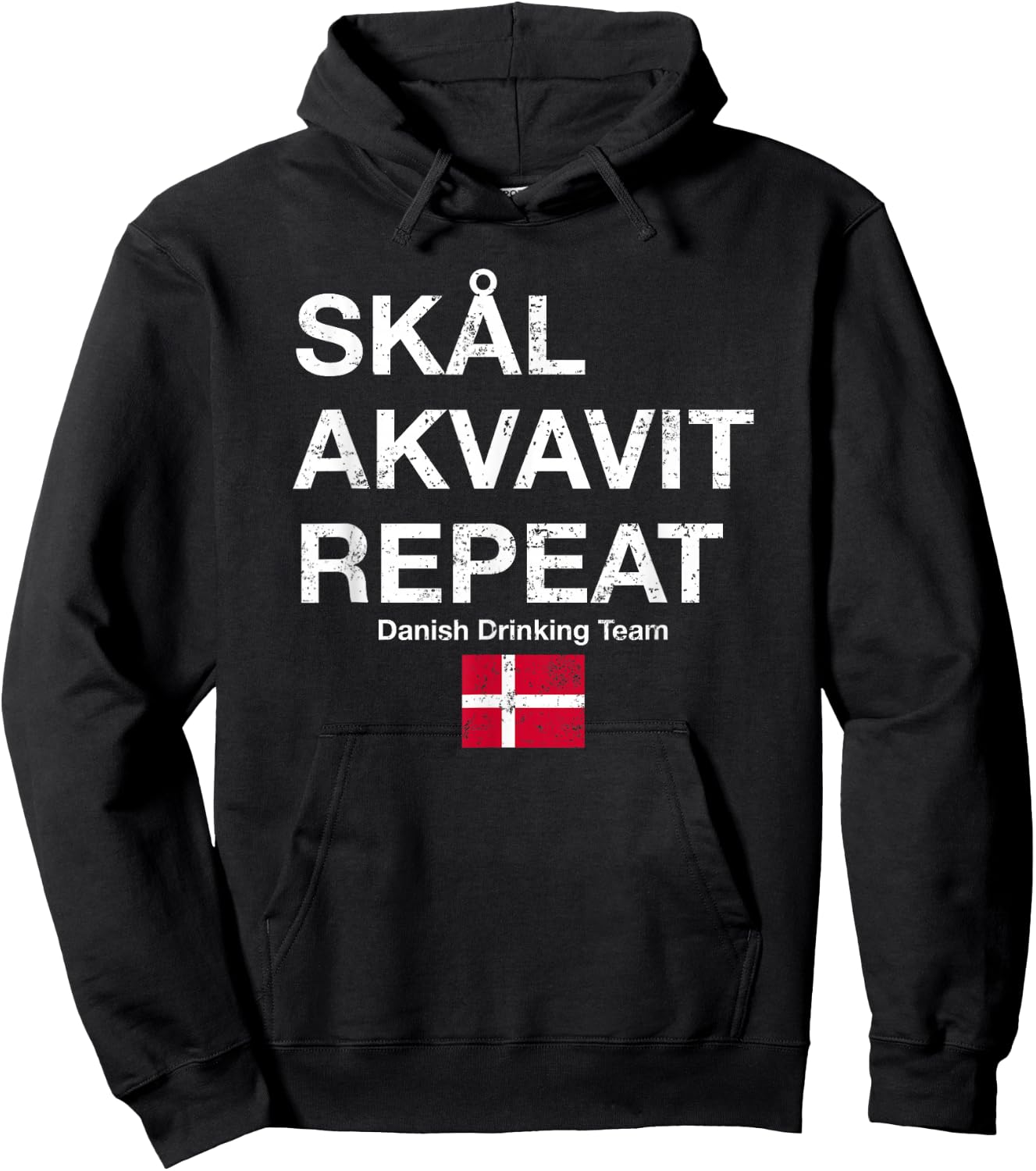 Skal, Akvavit, Repeat Danish Dansk Denmark Danmark Hoodie - Hoodie | Black