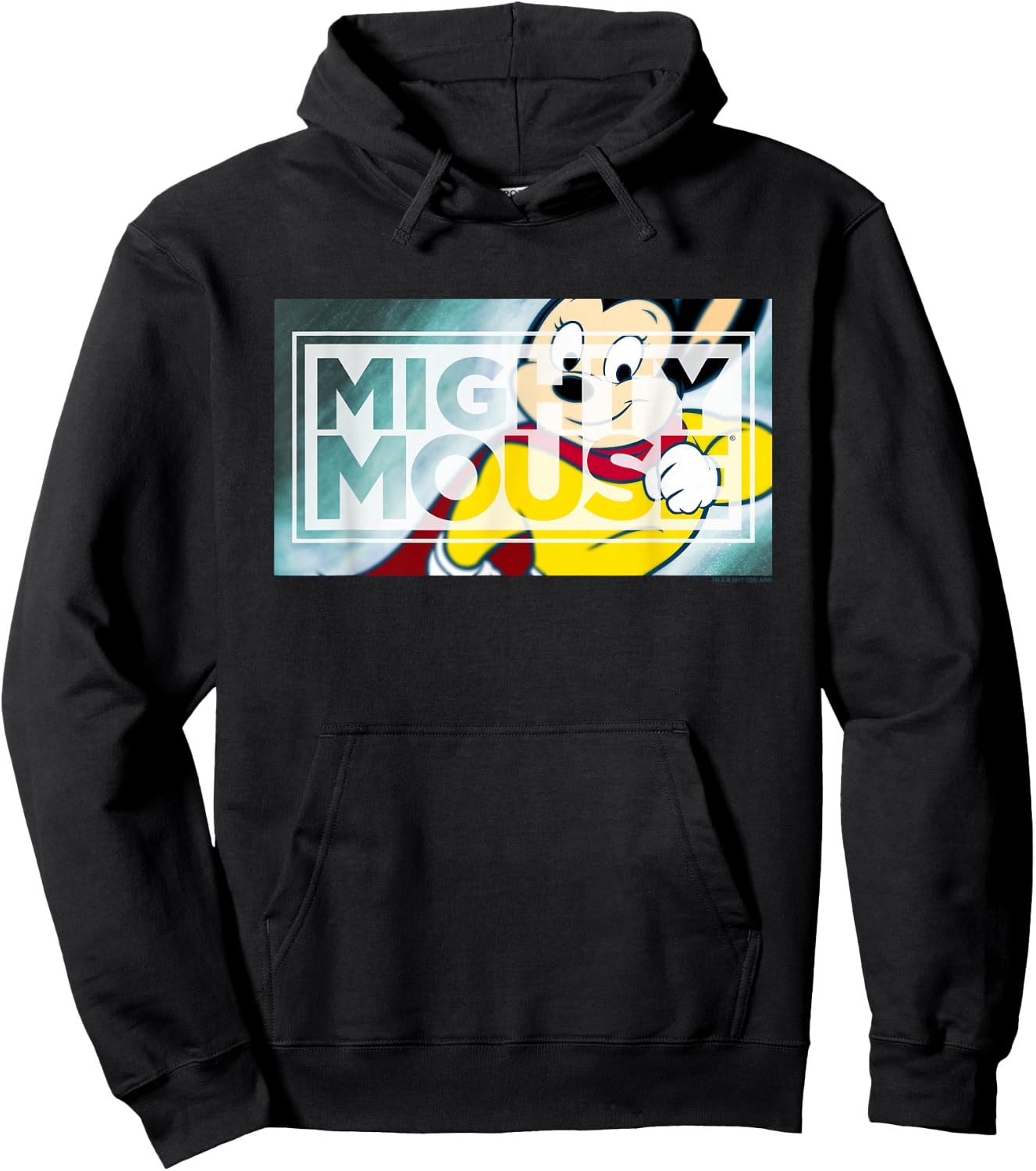 Mighty Mouse Mighty Rectangle Hoodie - Hoodie | Black
