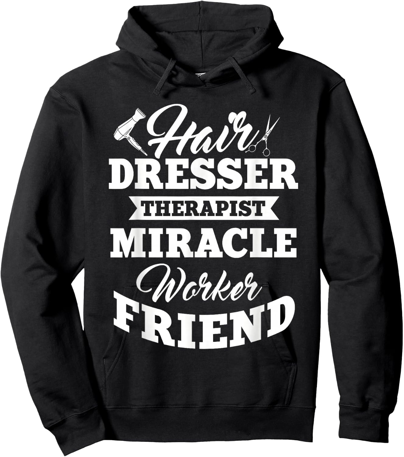 Hairdresser Hairdressing Hairstylist Hairstyling Beautician Hoodie - Hoodie | Black