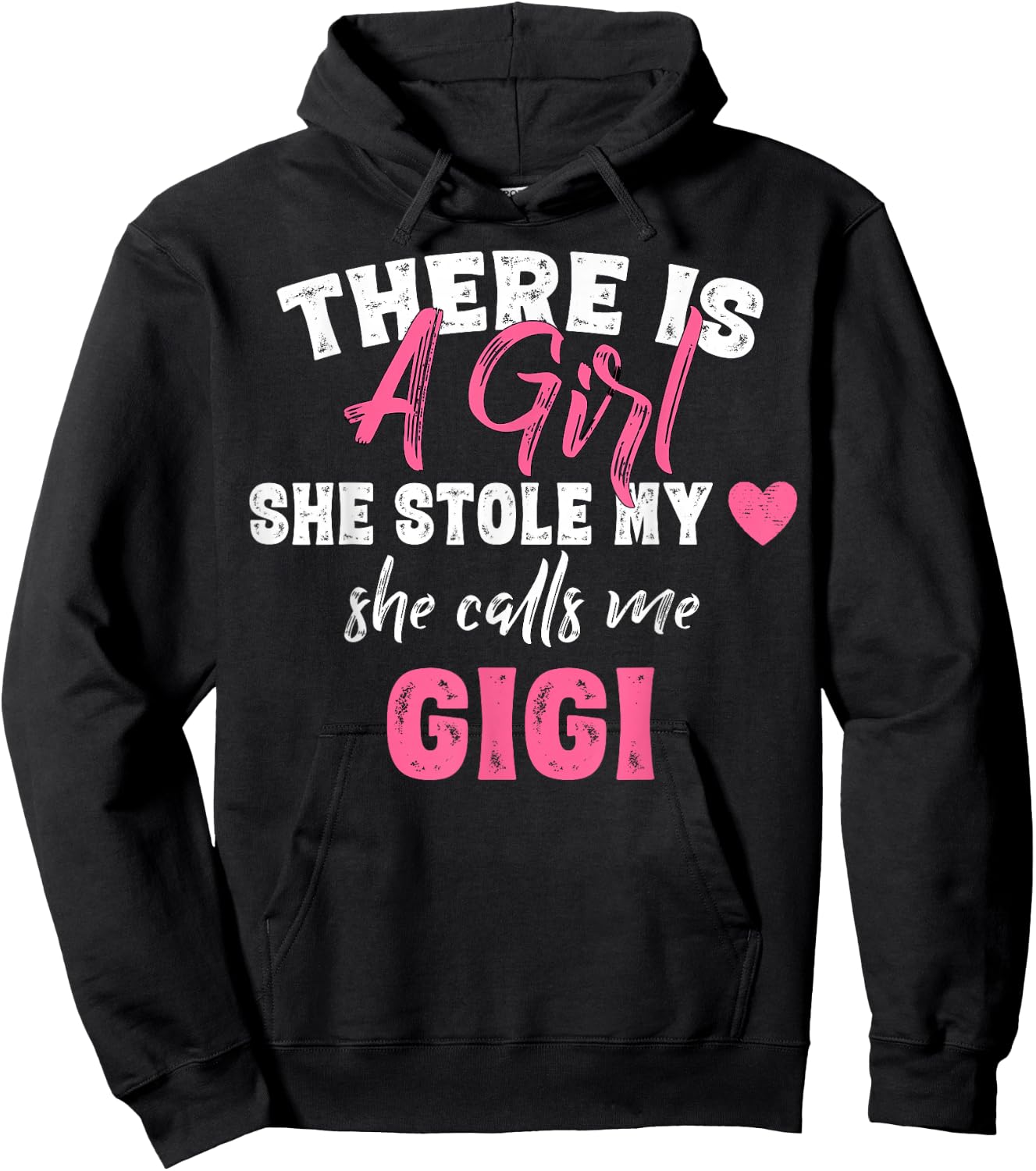 Grandma Gifts Shirts, She Calls Me Gigi Saying Hoodie - Hoodie | Black