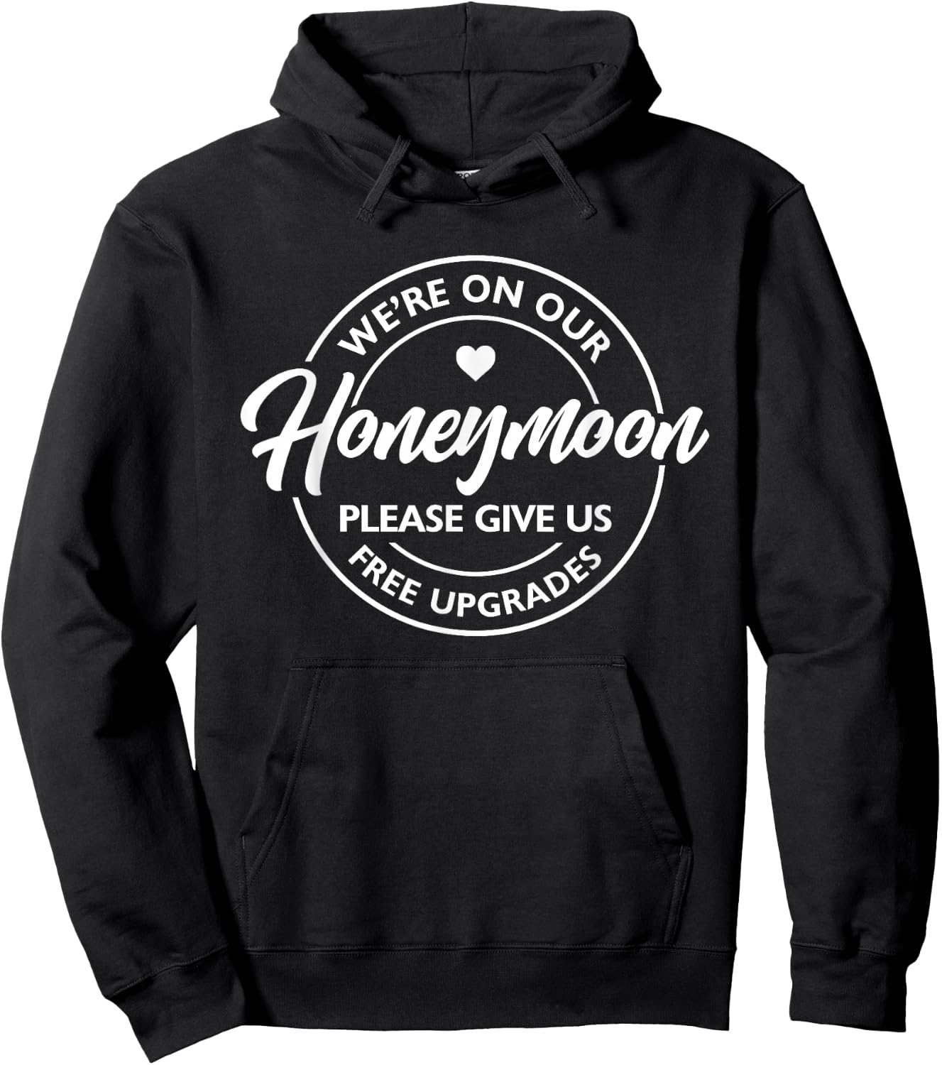 Funny Honeymoon Vibes Couples Honeymoon Matching Trip Hoodie - Hoodie | Black