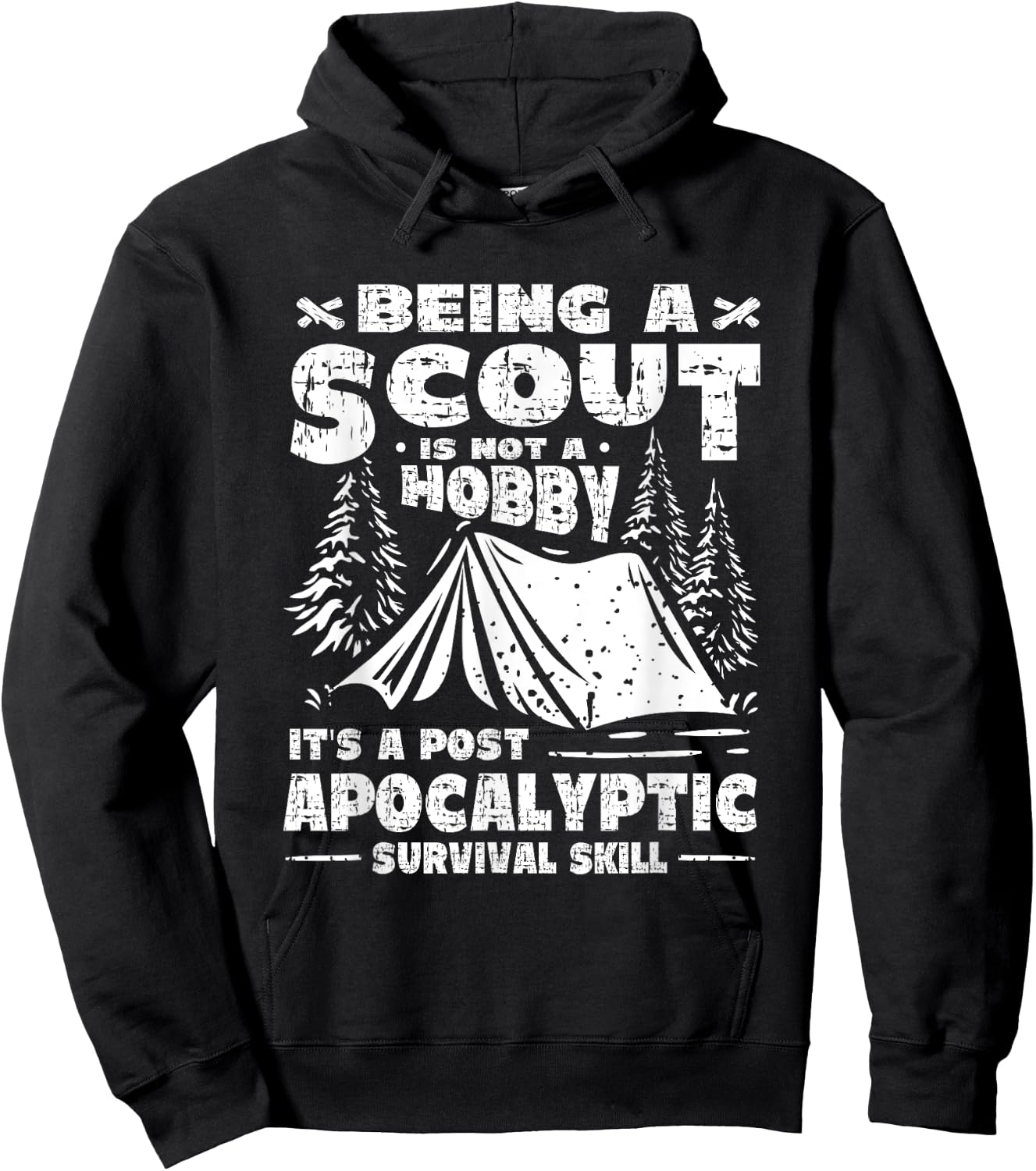 Being A Scout Is A Post Apocalyptic Survival Skill Scouting Hoodie - Hoodie | Black