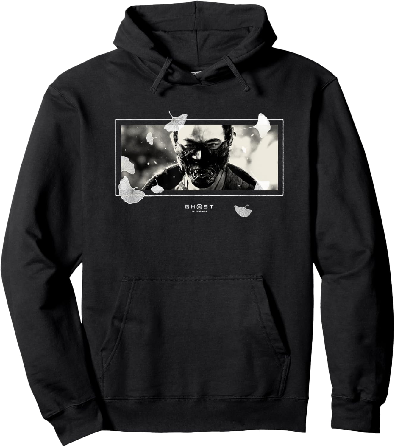 Ghost of Tsushima White Falling Leaves Hoodie - Hoodie | Black