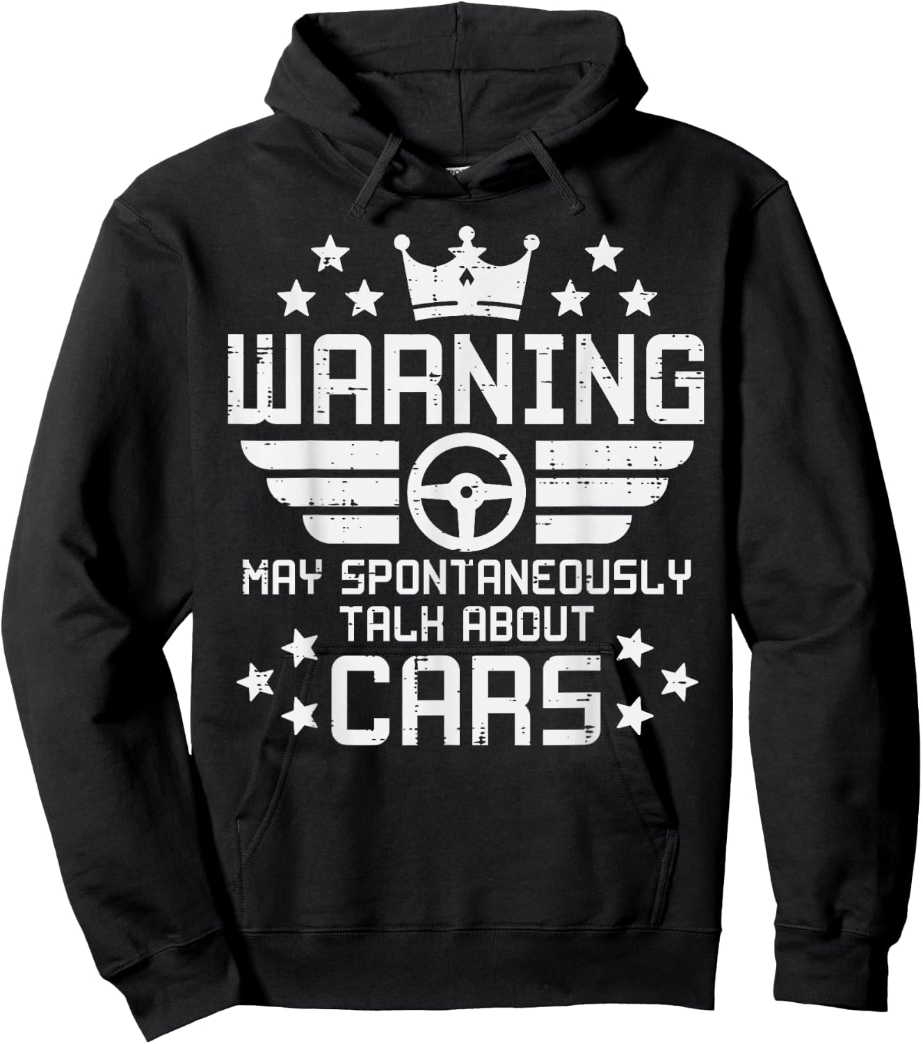 Warning Talk About Cars Funny Car Auto Mechanic Garage Men Hoodie - Hoodie | Black