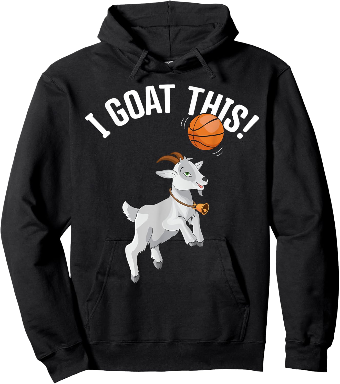 Funny Basketball "I Goat this" Goat Lover, Basketball Player Hoodie - Hoodie | Black