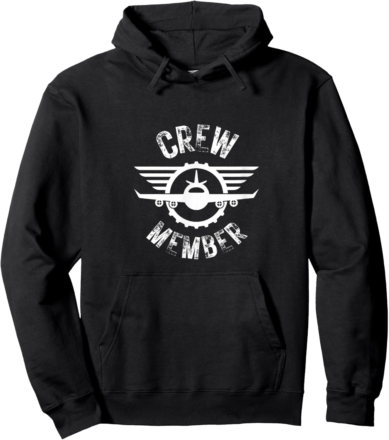 Crew Member Flight Attendant Pilot Flight School Hoodie - Hoodie | Black