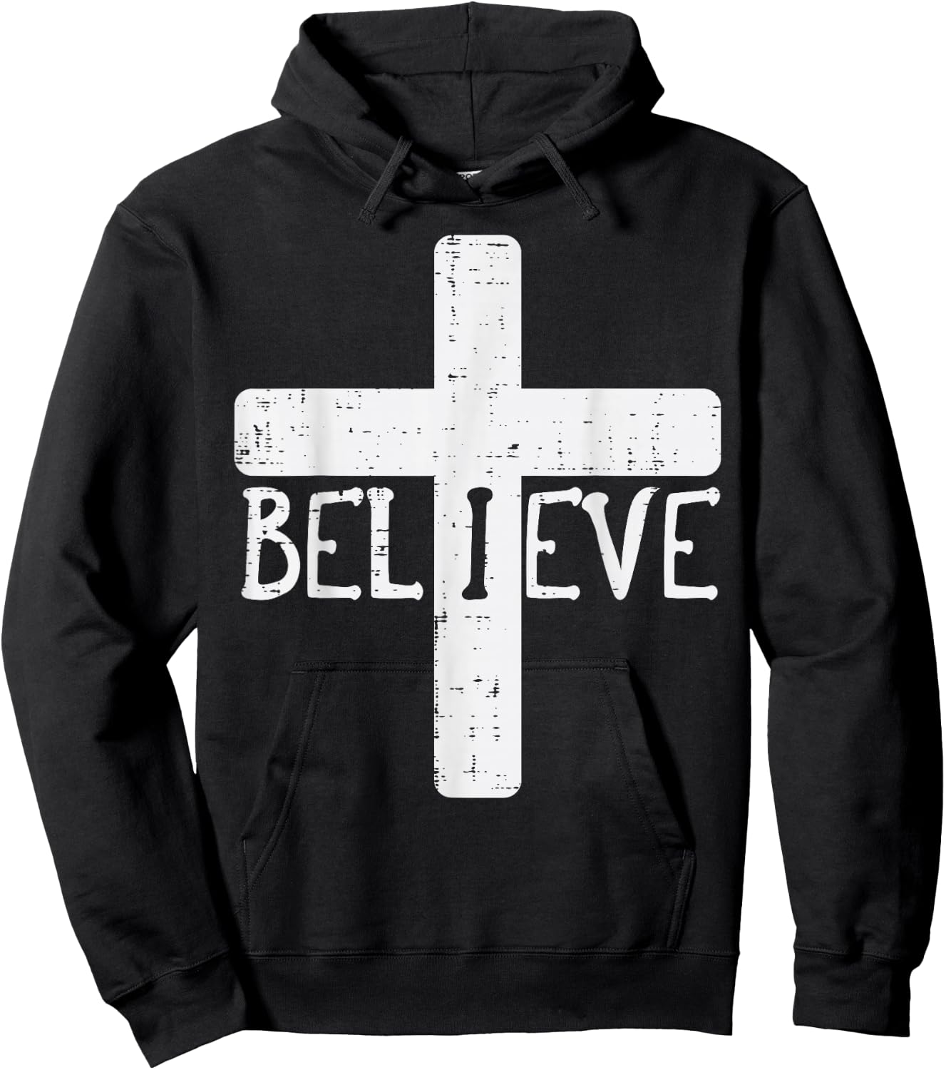 I Believe Cross God Jesus Faith Christian Men Women Kids Hoodie - Hoodie | Black