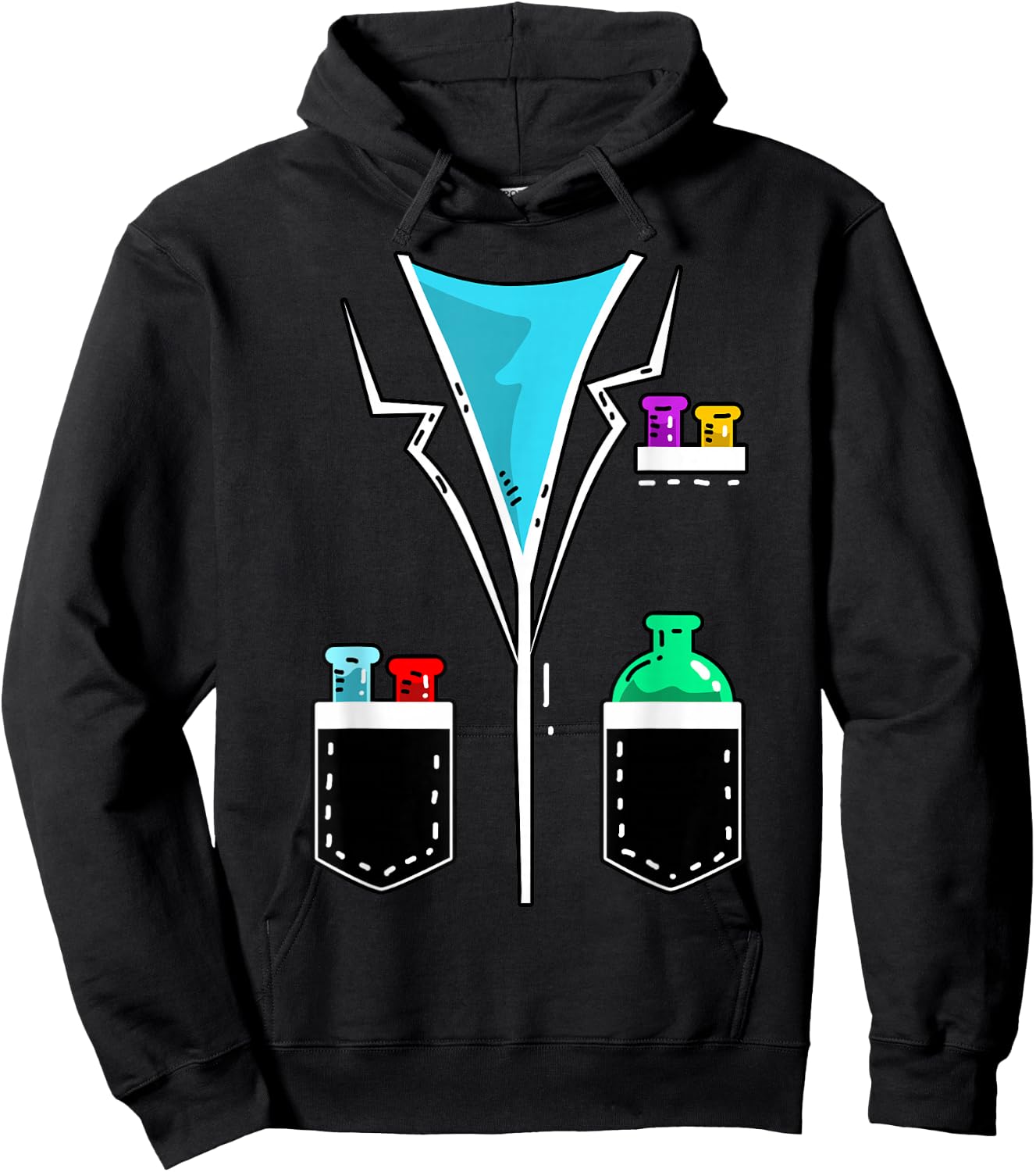 Chemist Costume Scientist Lab Coat Gift Hoodie - Hoodie | Black