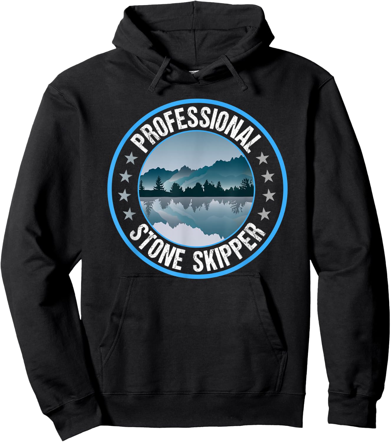 Professional Stone Skipper Stone Skipping Hoodie - Hoodie | Black
