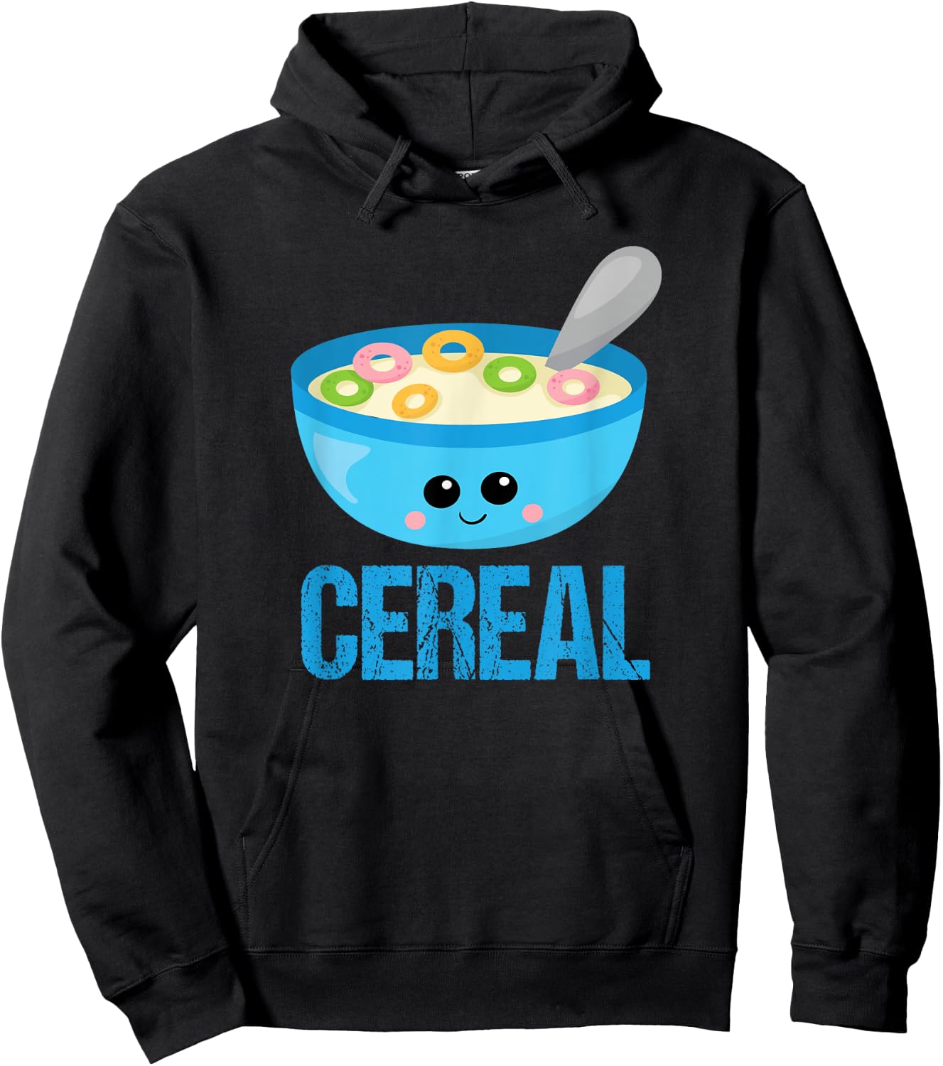 Cute Cereal & Milk Couples Halloween Costume His & Hers Hoodie - Hoodie | Black